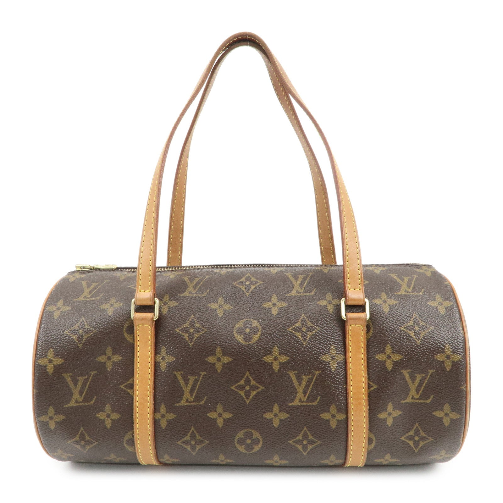 Louis Vuitton Monogram Papillon 30 Hand Bag Brown M51385