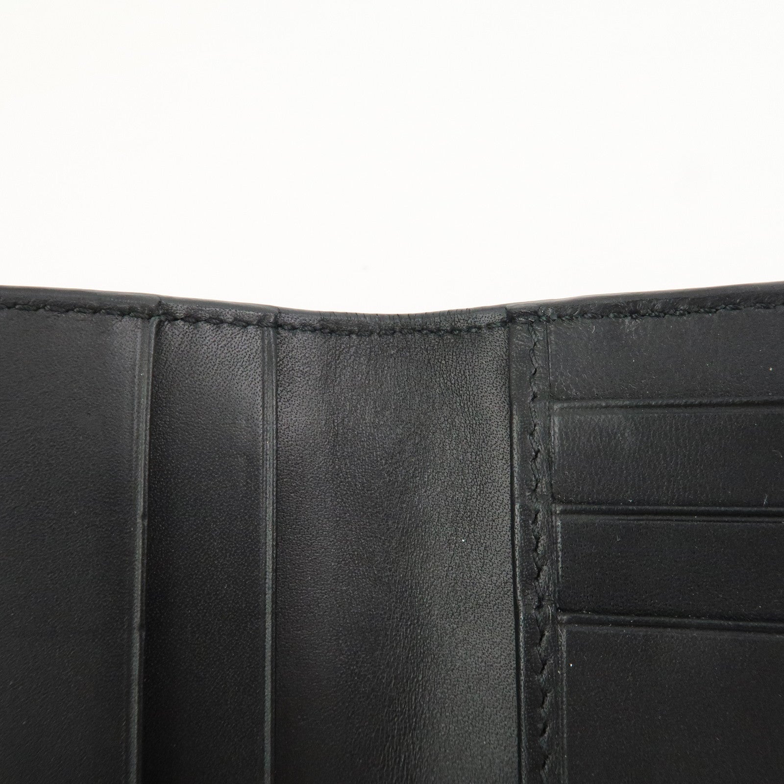 BOTTEGA VENETA Intrecciato Leather Card Case Black