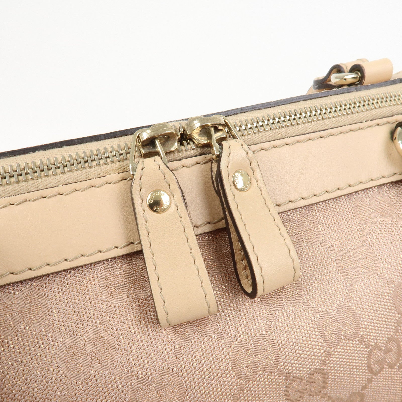GUCCI Lovely Heart GG Monogram Canvas Mini Boston Bag 257067