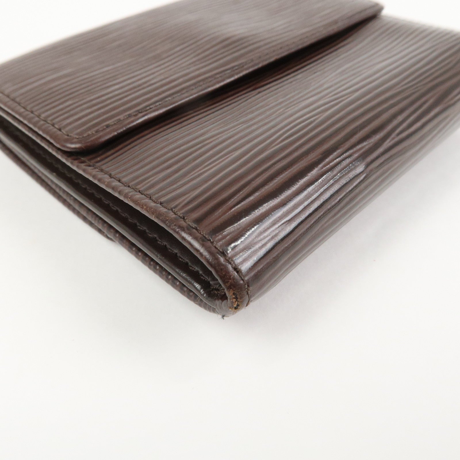 Louis Vuitton Epi Porte Monnaie Billets Carte Credit Mocha M6348D