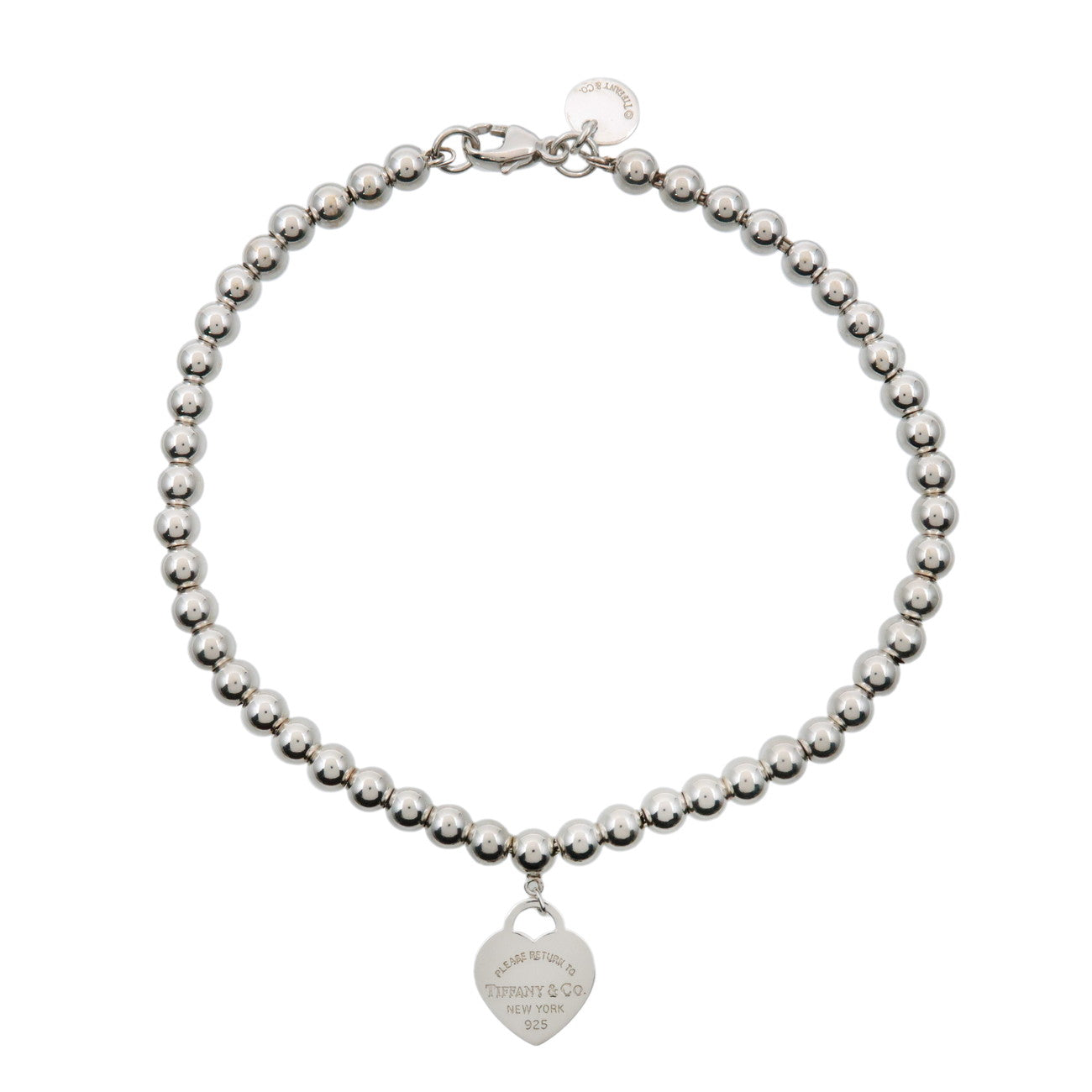 Tiffany & Co Return to Tiffany Mini Heart Tag Beads Bracelet SV925