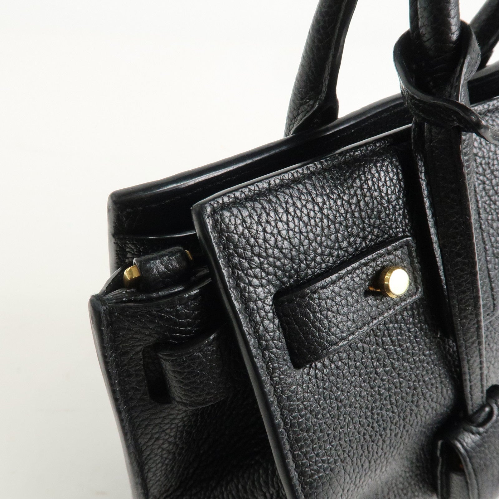 SAINT LAURENT PARIS Sac De Jour 2WAY Bag Hand Bag Black 717449