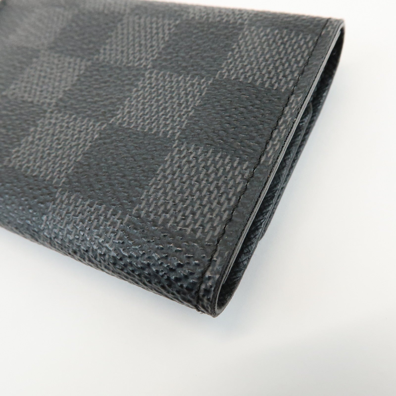 Louis Vuitton Damier Graphite Multicle 6 Key Case Gray Black N62662