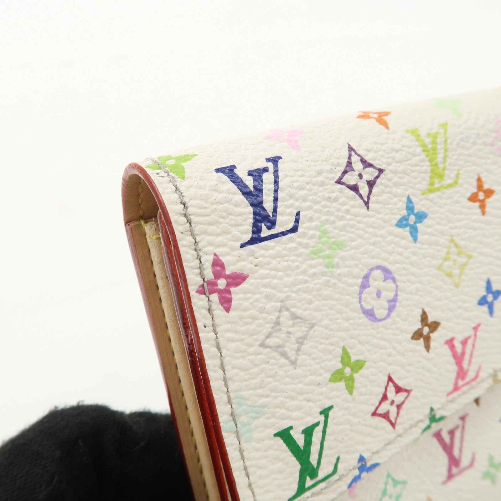 Louis Vuitton Monogram Multicolor Pochette Portte Monnaie Credi Long Wallet M60004 Used