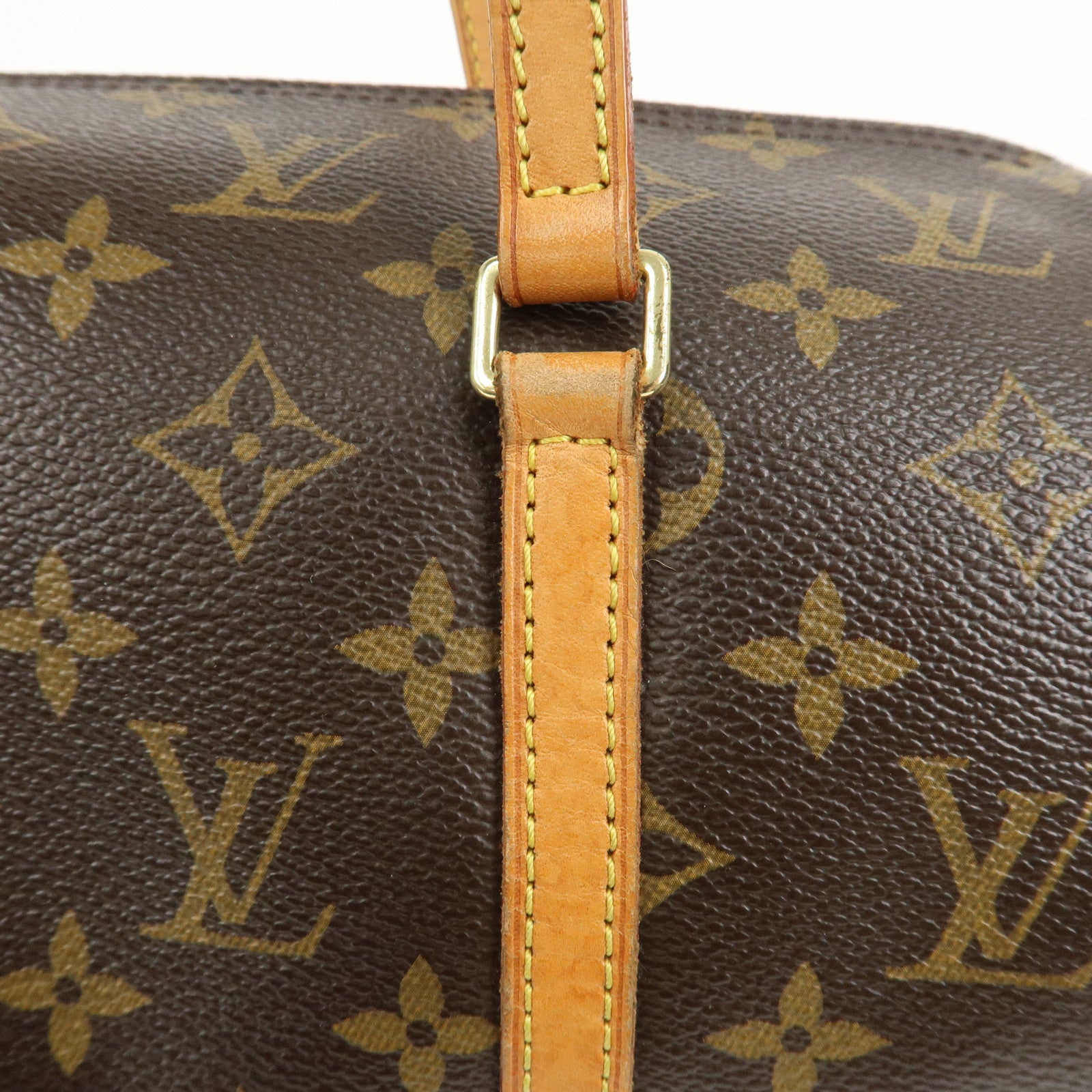 Louis Vuitton Monogram Papillon 30 Hand Bag Brown M51365