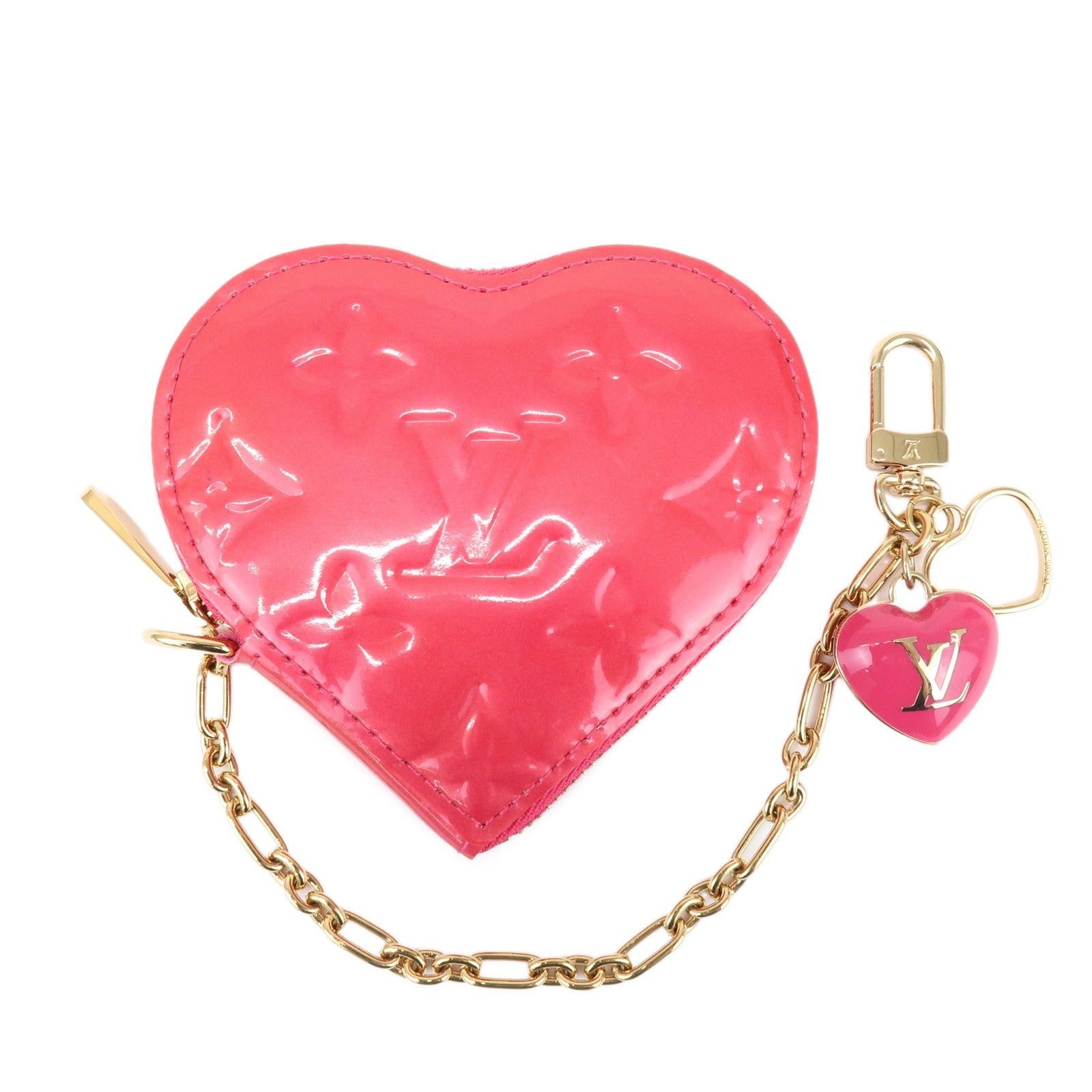 Louis Vuitton Monogram Vernis Porte Monnaie Coeur Coin Case M93657