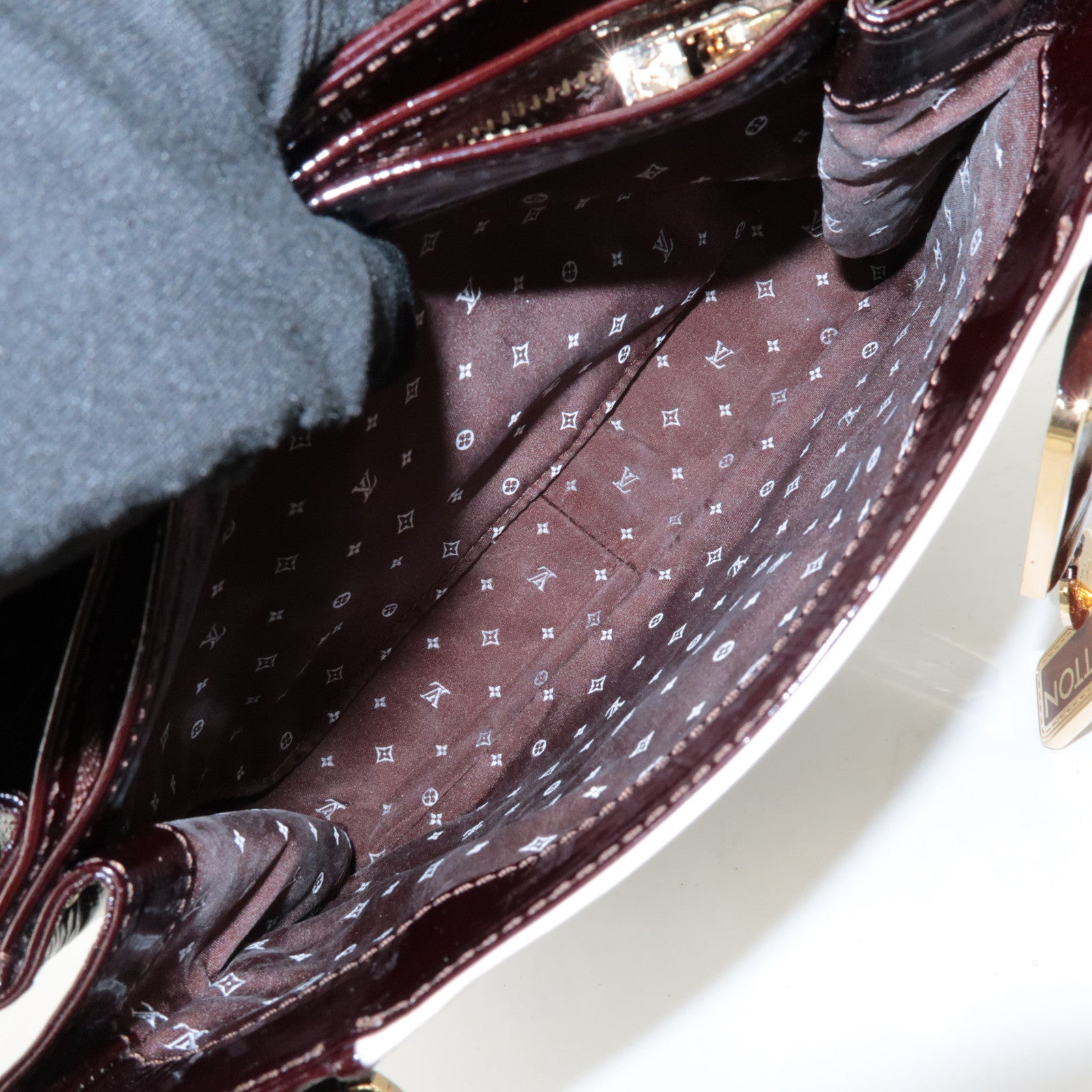 Louis Vuitton Cruise Line Sac Bicolore Leather Hand Bag M92516 Used