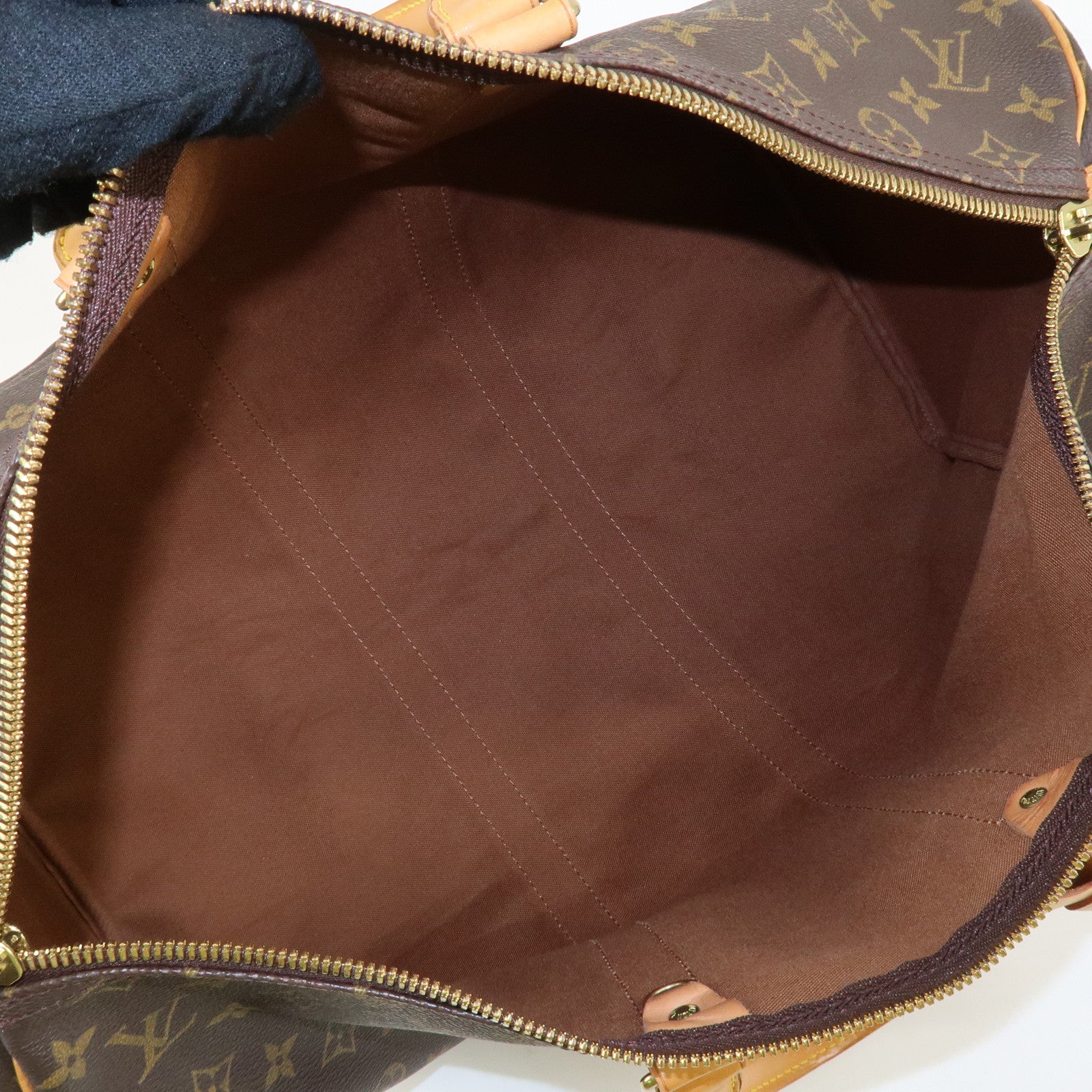 Louis Vuitton Monogram Keep All 45 Boston Bag Brown M41428 Used