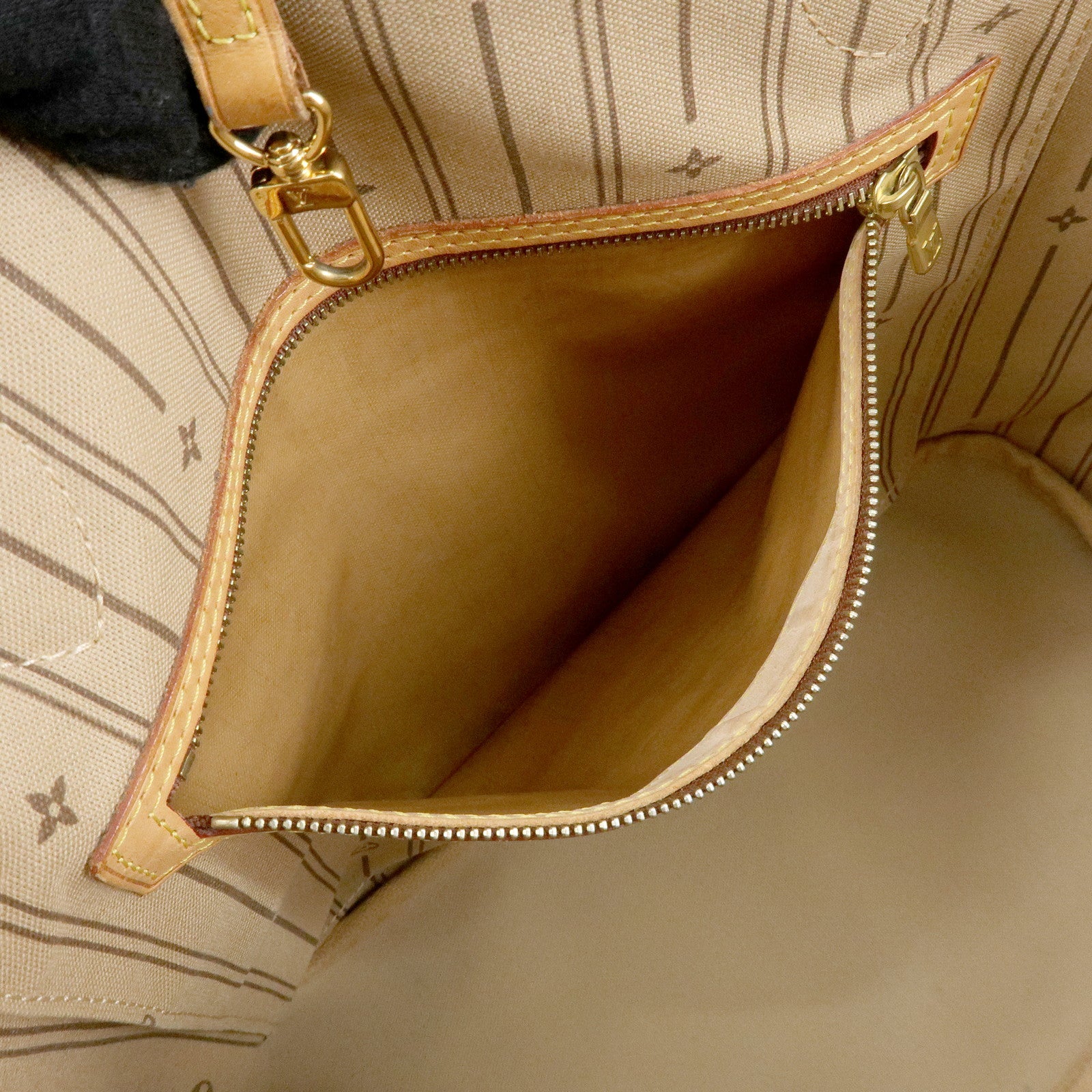 Louis Vuitton Monogram Neverfull MM Tote Shoulder Bag Brown M40156