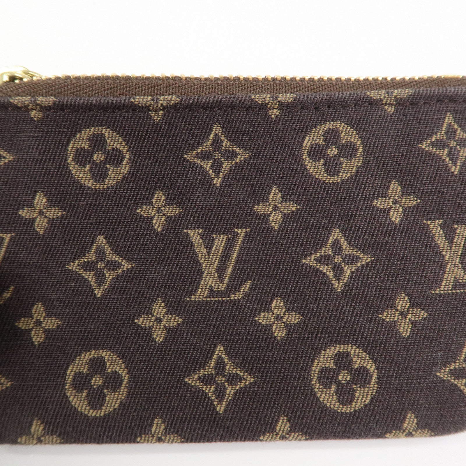 Louis Vuitton Monogram Mini Lin Pochette Cles Coin Case M95230