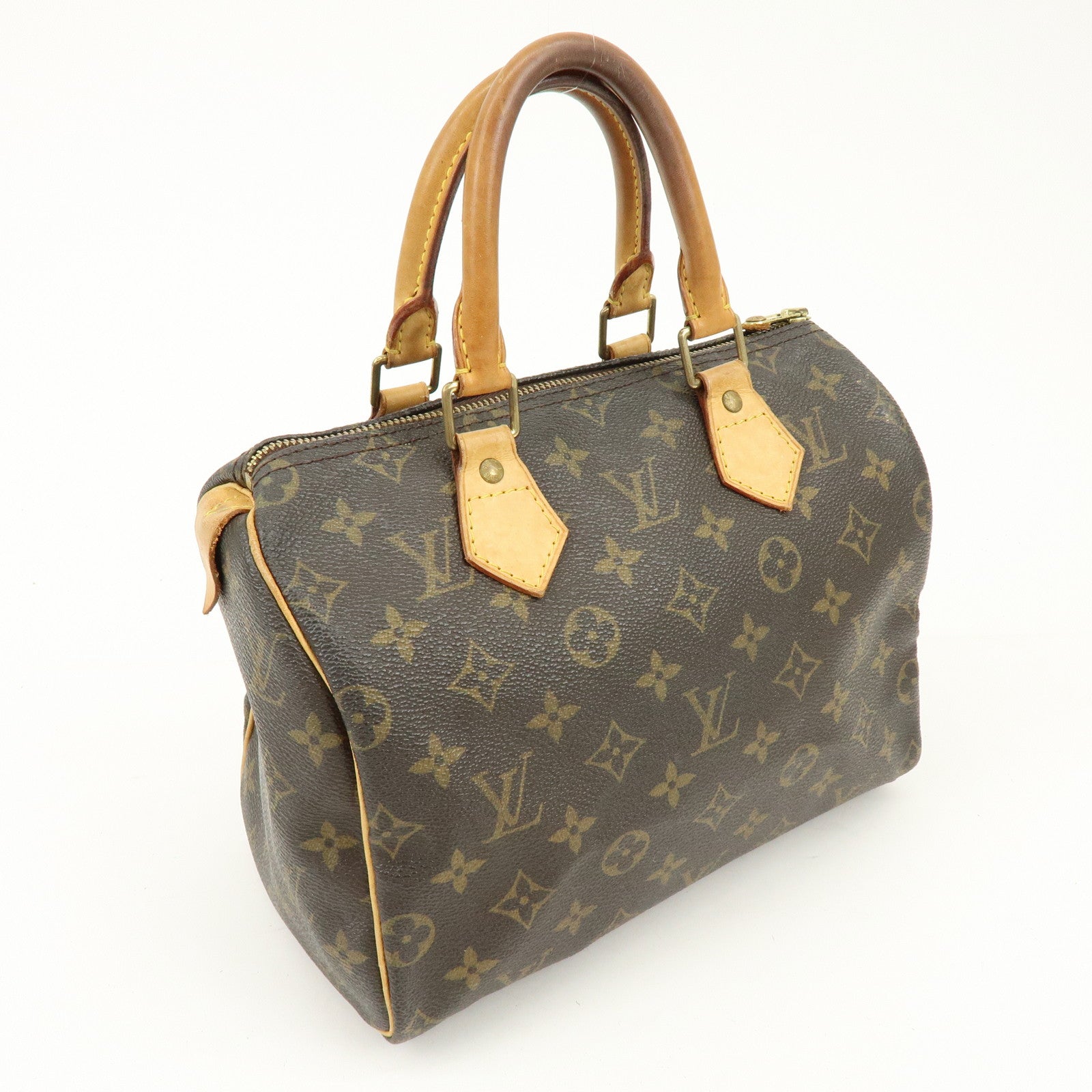 Louis Vuitton Monogram Speedy 25 Boston Bag Hand Bag Brown M41528