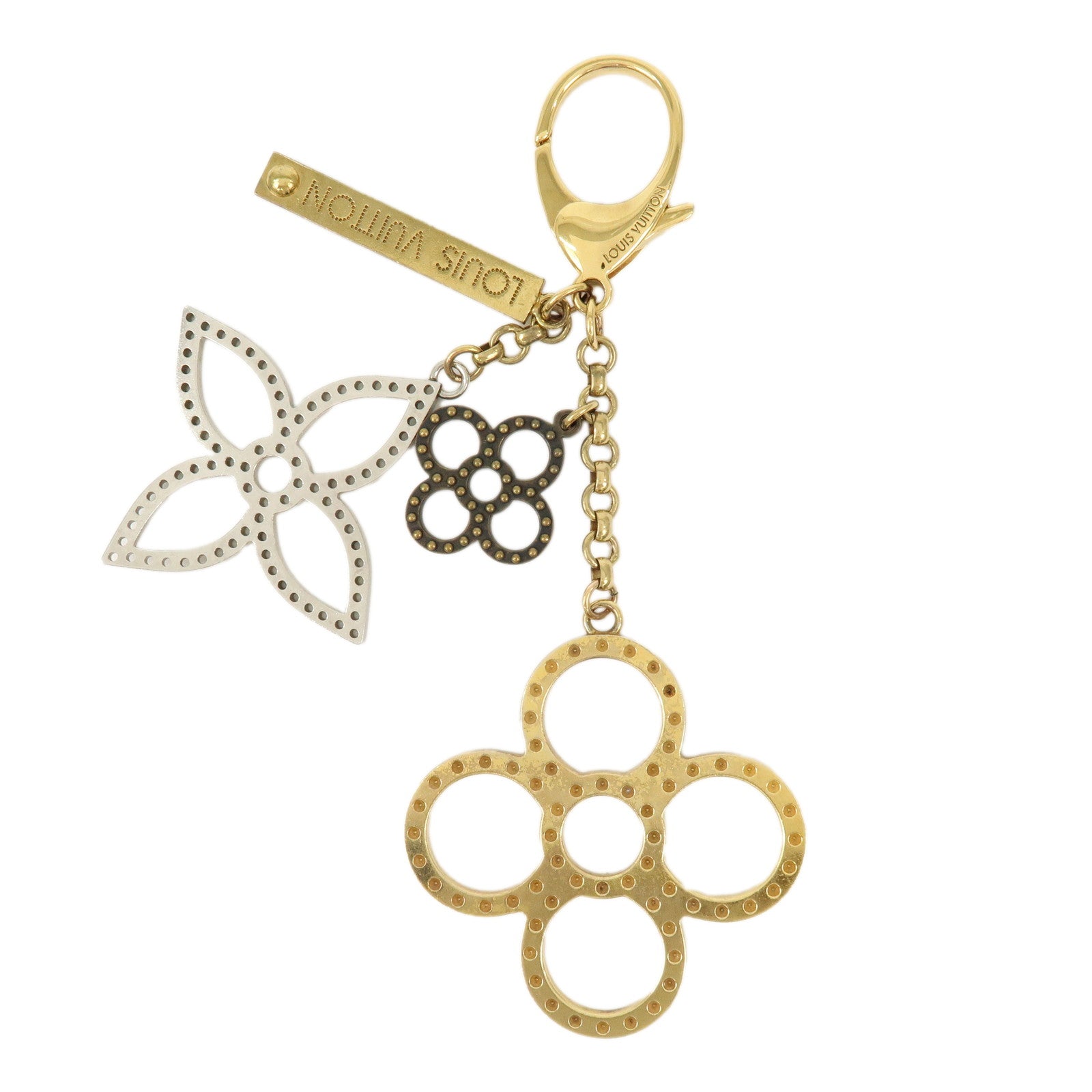 Louis Vuitton Bijoux Sac Tapage Metal Bag Charm Gold Silver M65090