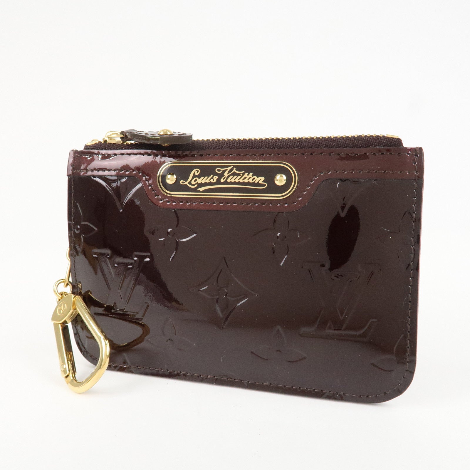 UsedLouis Vuitton Vernis Pochette Cles Coin Case Amarante M93557