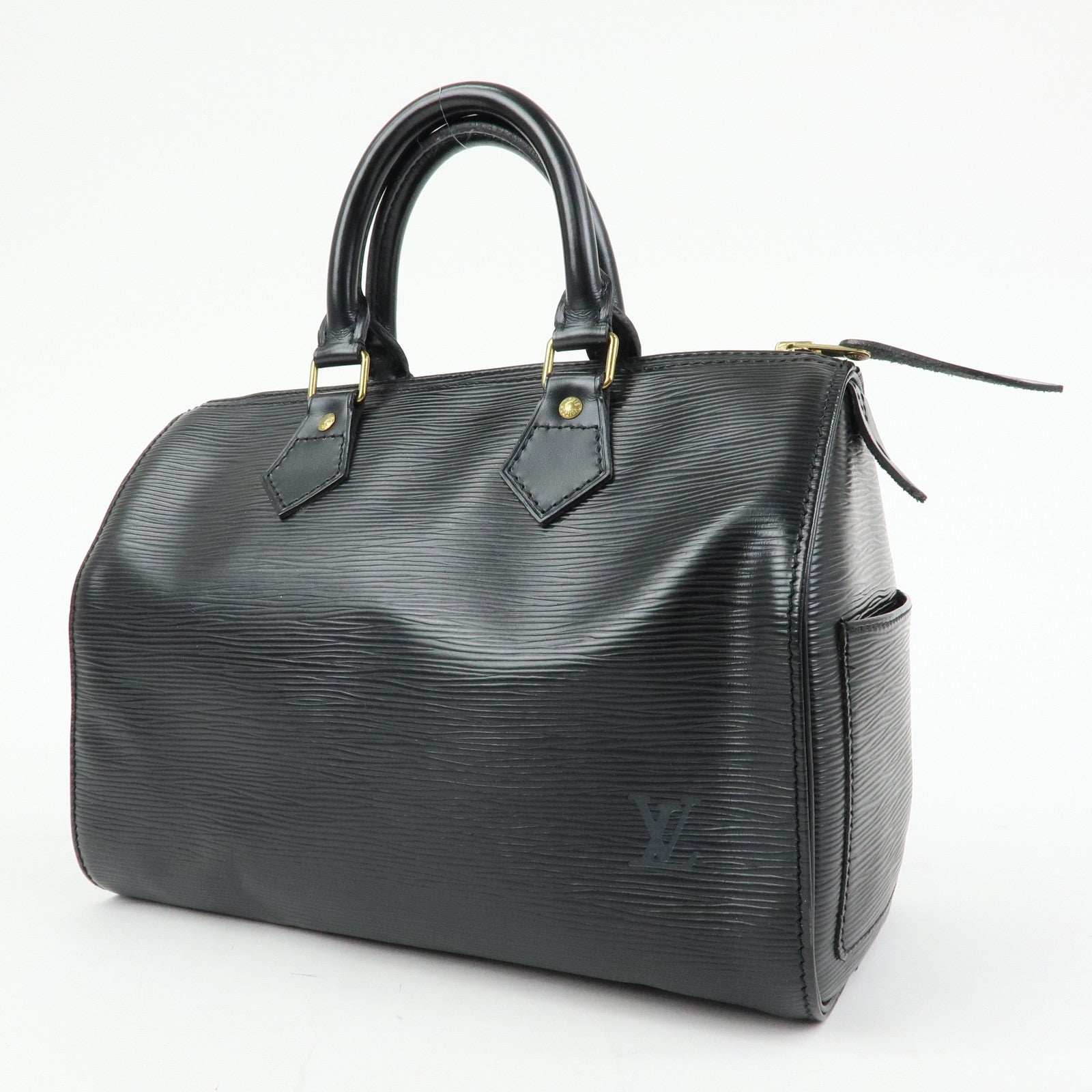 Louis Vuitton Epi Leather Speedy 25 Hand Bag Boston Bag Noir M59032