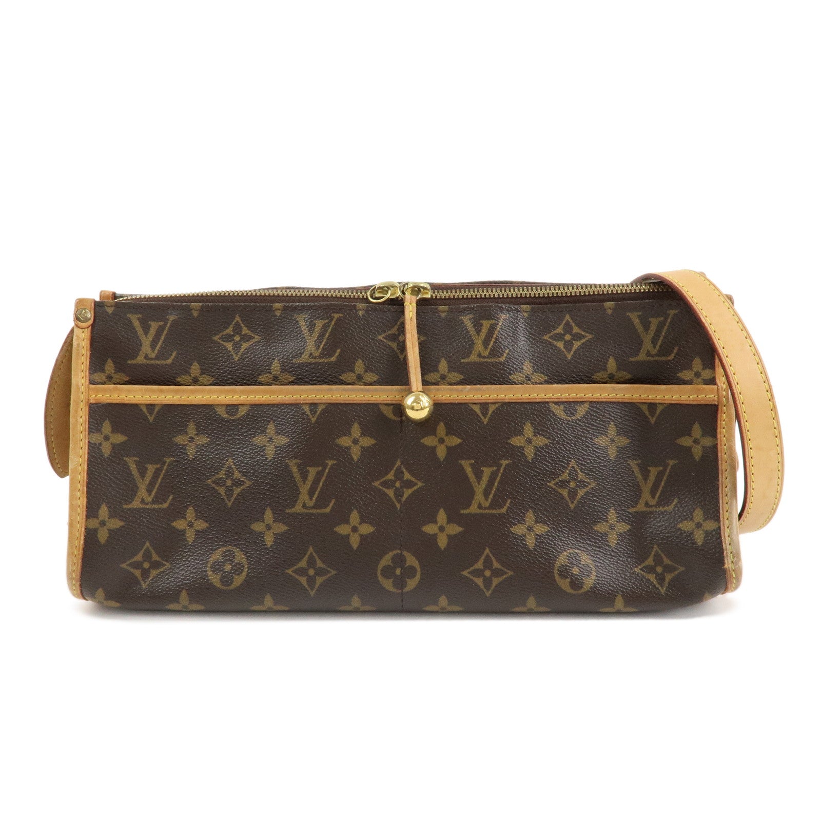 Louis Vuitton Monogram Popincourt Long Shoulder Bag Brown M40008 Used