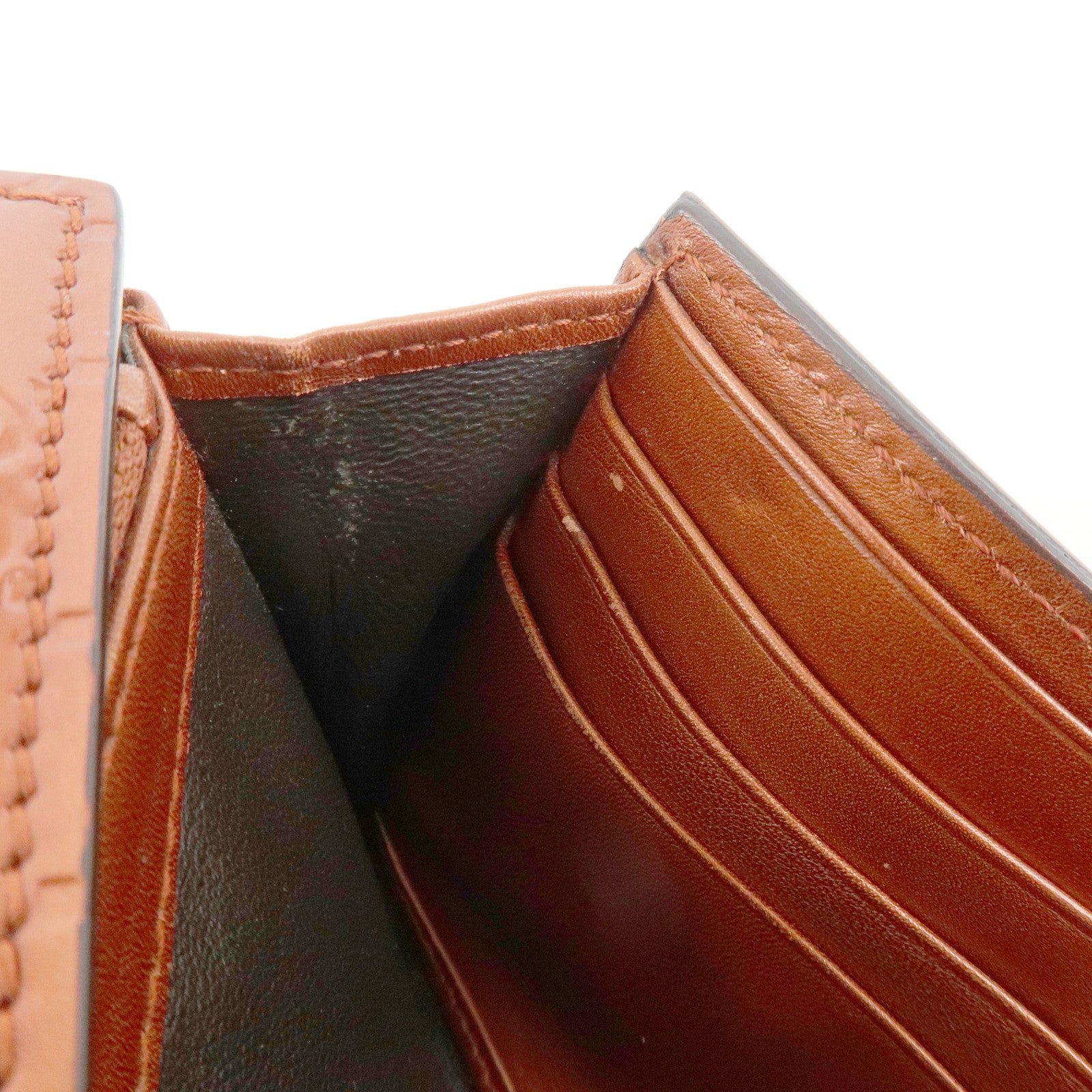 GUCCI Interlocking G Guccissima Lovely Heart Leather Wallet 251861 Used