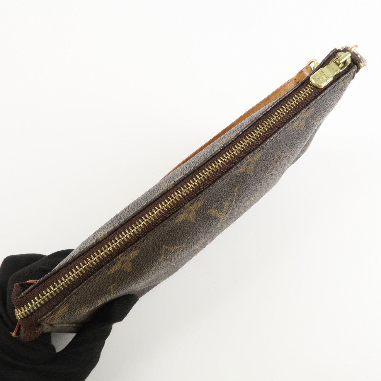 Louis Vuitton Monogram Pochette Accessoires Hand Bag Brown M51980 Used