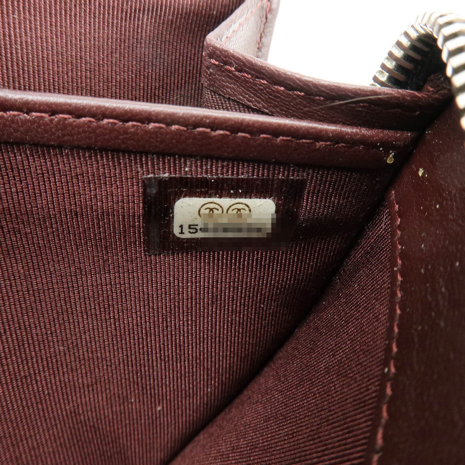 CHANEL Matelasse COCO Mark Round Zippy Long Wallet Black A50097