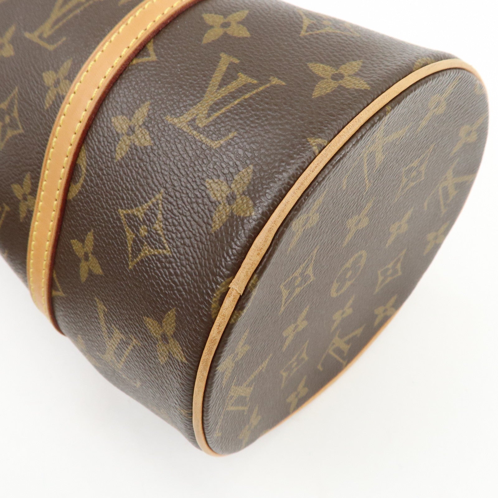 Louis Vuitton Monogram Papillon 30 Hand Bag Brown M51385
