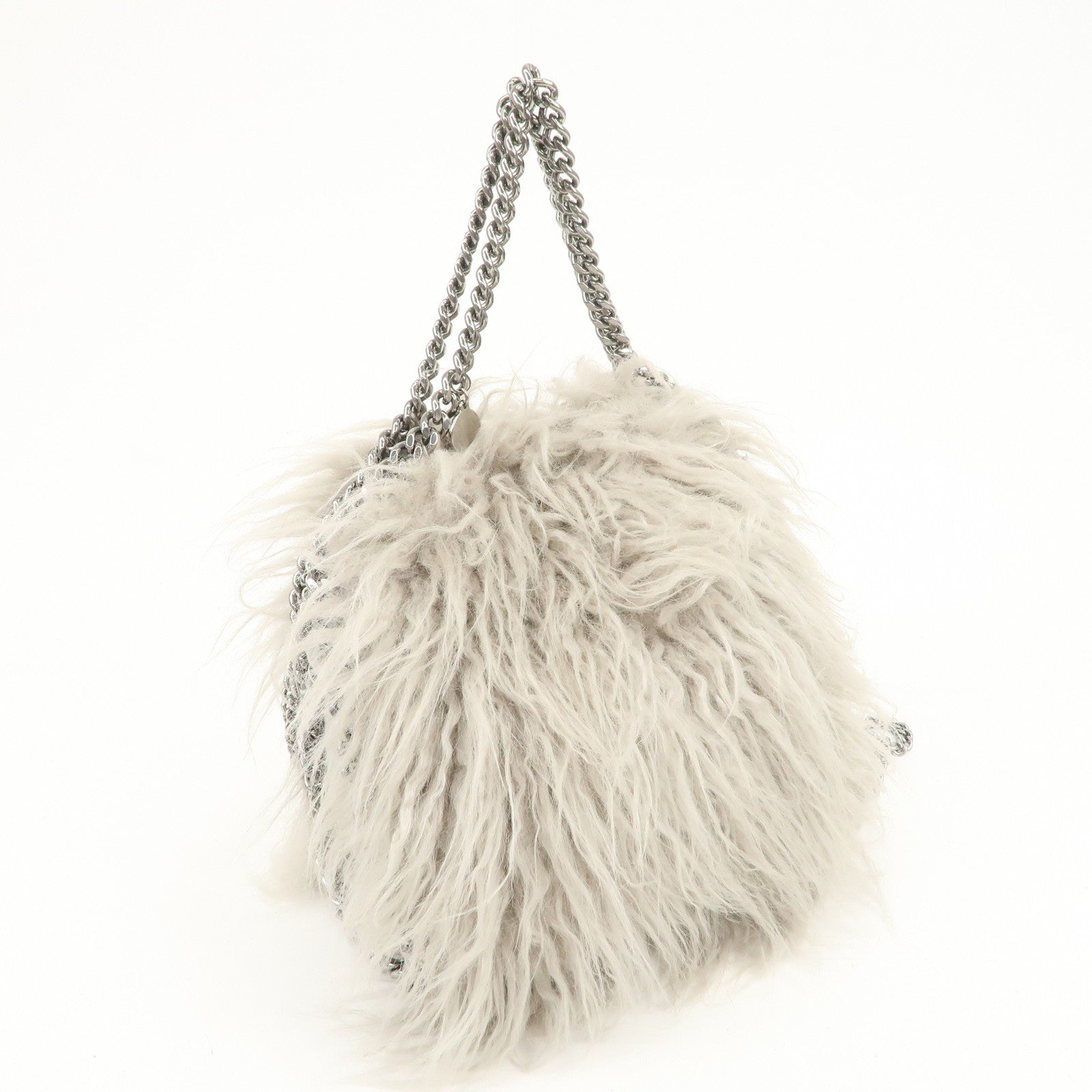 STELLA MCCARTNEY Falabella 2Way Bag Hand Bag Shoulder Bag Gray
