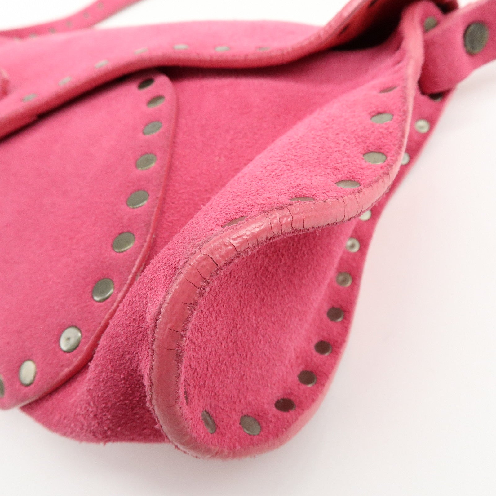 CELINE Suede Paul Bot Bag Shoulder Bag Hand Bag Pink