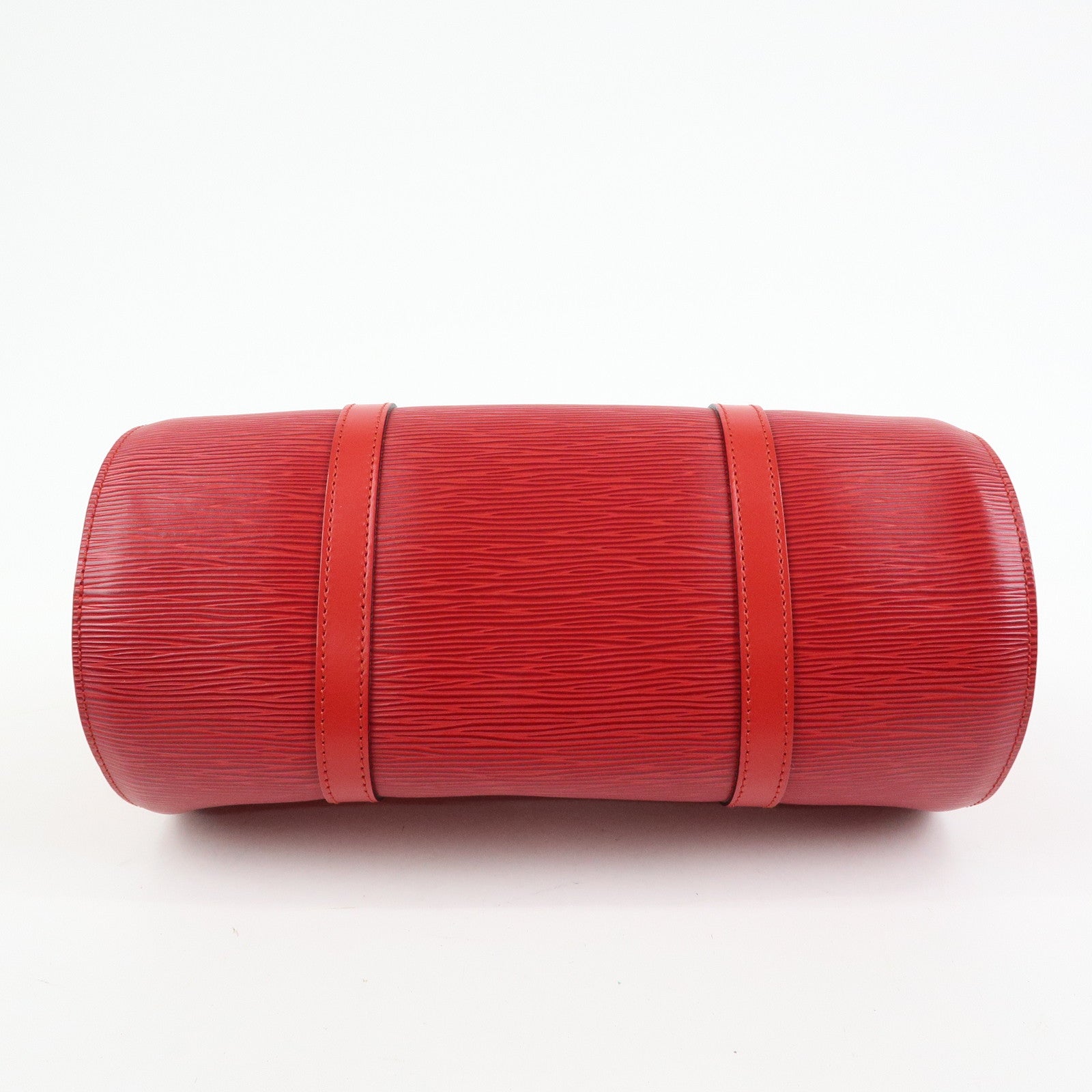 Louis Vuitton Epi Soufflot Hand Bag Castillian Red M52227