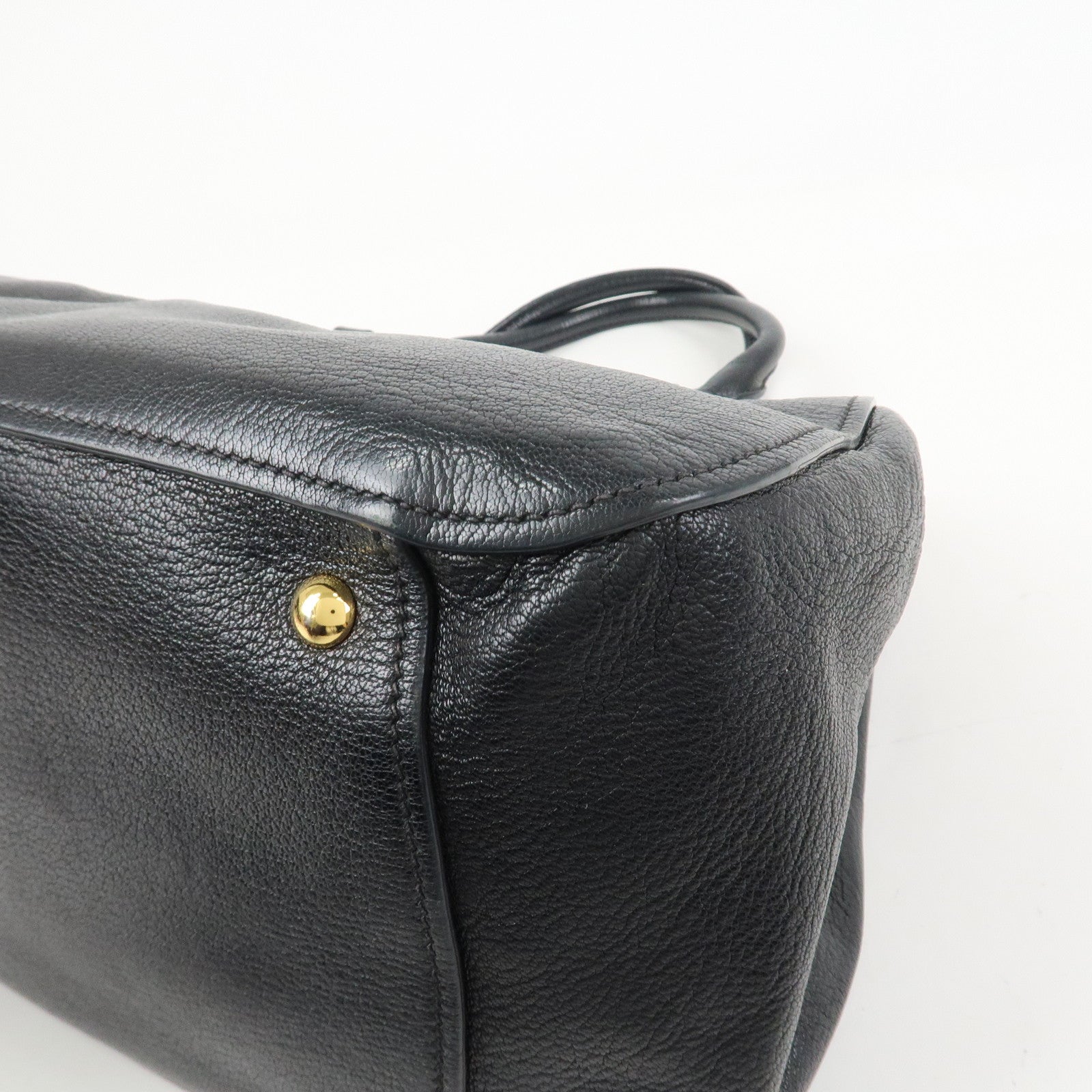 MIU MIU MADRAS 2Way Bag Hand Bag Shoulder Bag RL0058