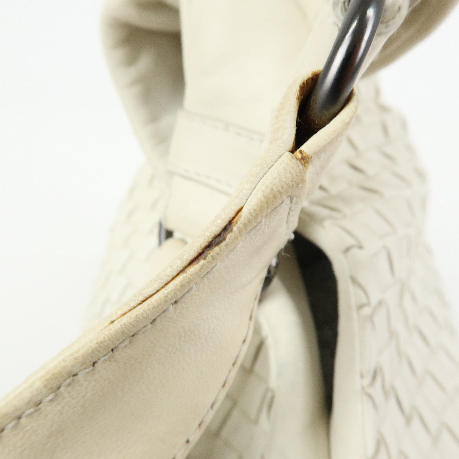 BOTTEGA VENETA Intrecciato Campana Leather Shoulder Bag 125787