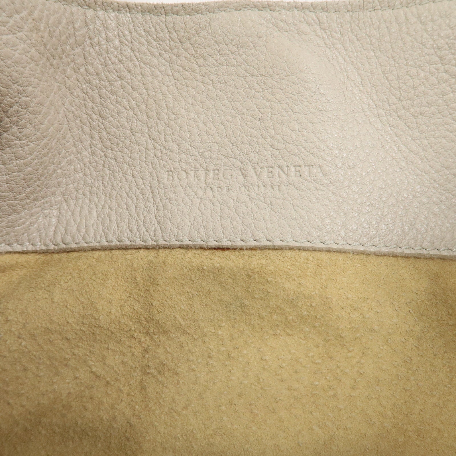 BOTTEGA VENETA Calf Leather 2Way Shoulder Bag Hand Bag Ivory