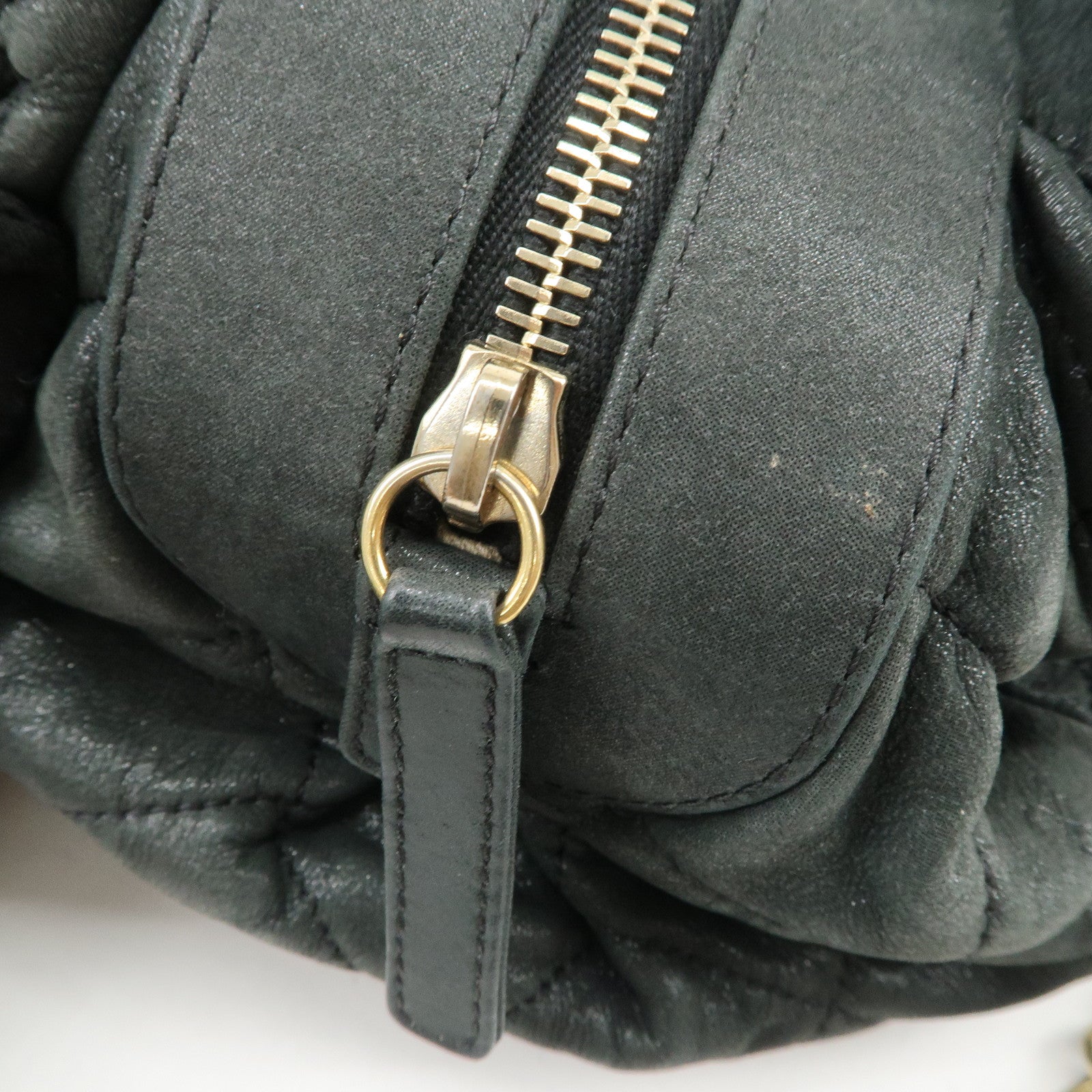 CHANEL Matelasse COCO Mark Lamb Skin Shoulder Bag Black A50475
