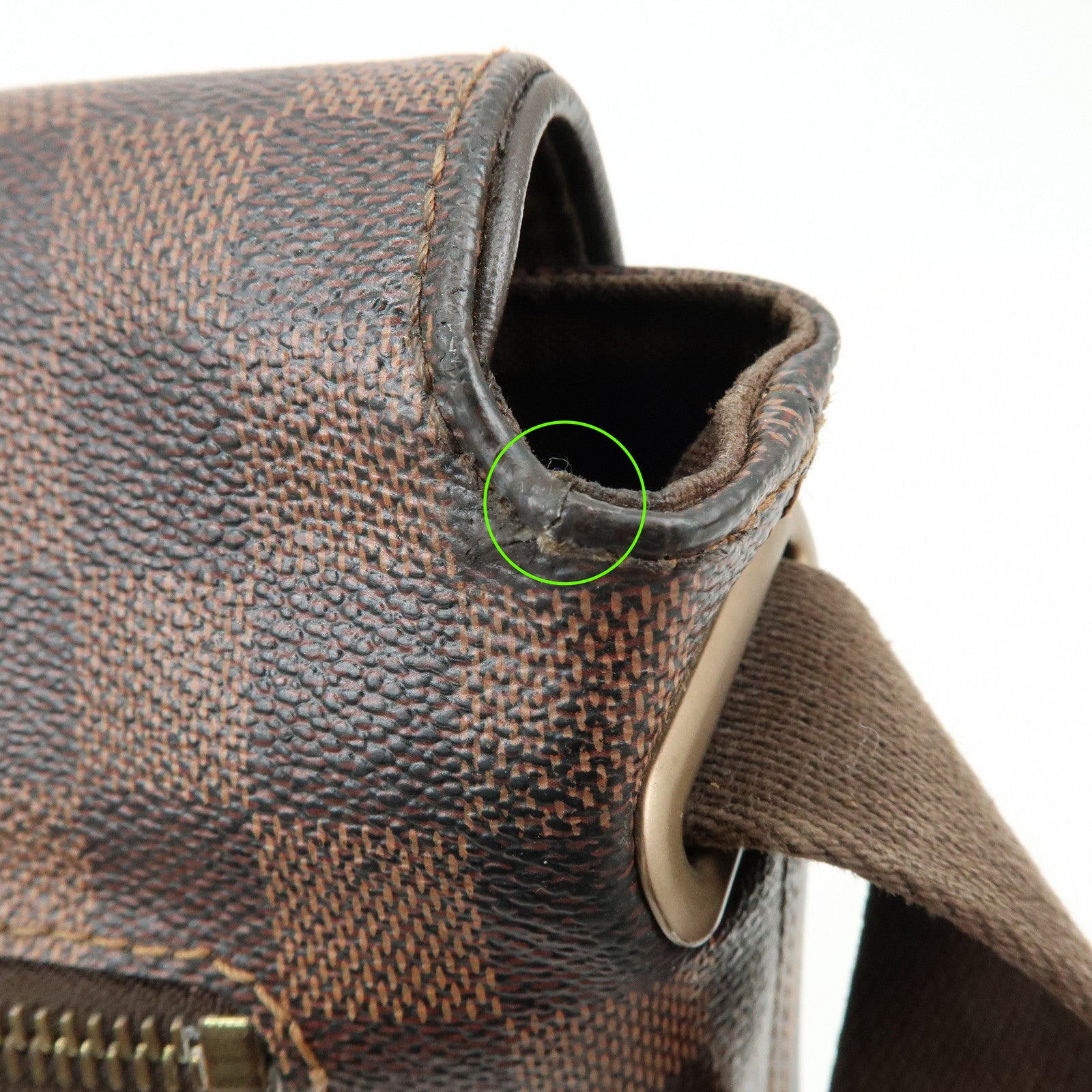 Louis Vuitton Damier Brooklyn Messenger Shoulder Bag Brown N51211