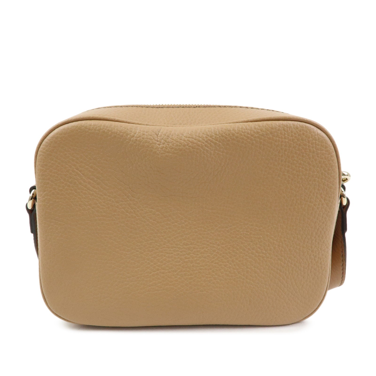 GUCCI SOHO Interlocking G Leahter Small Disco Bag Beige 722319