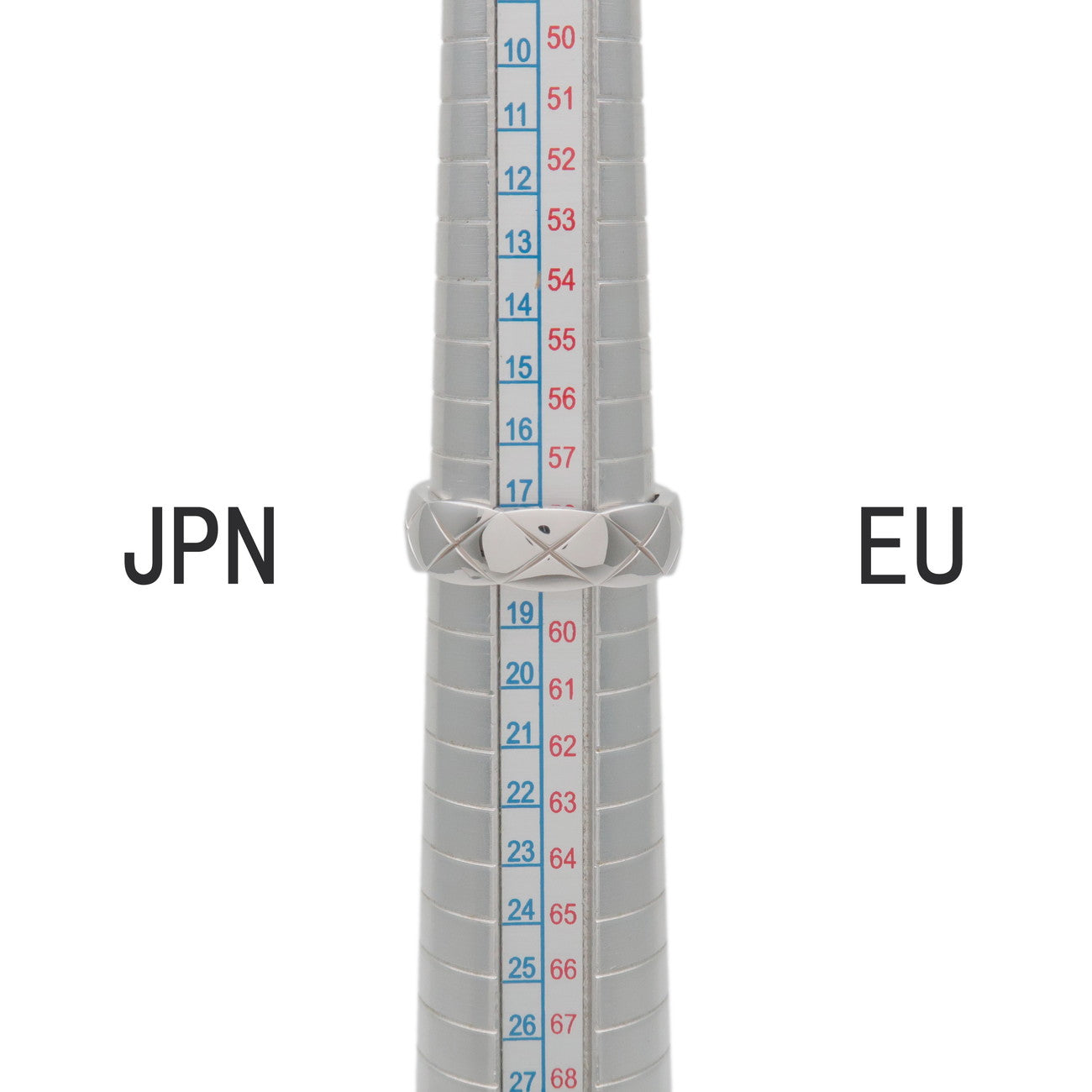 CHANEL COCO Crush Ring Medium K18 750WG White Gold #58 US8.5 J10570