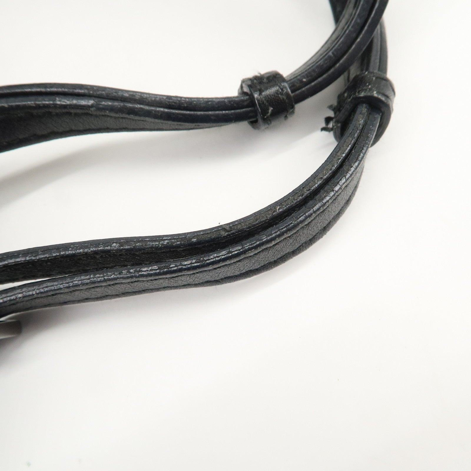 GUCCI Leather Tote Bag Hand Bag Black 76554