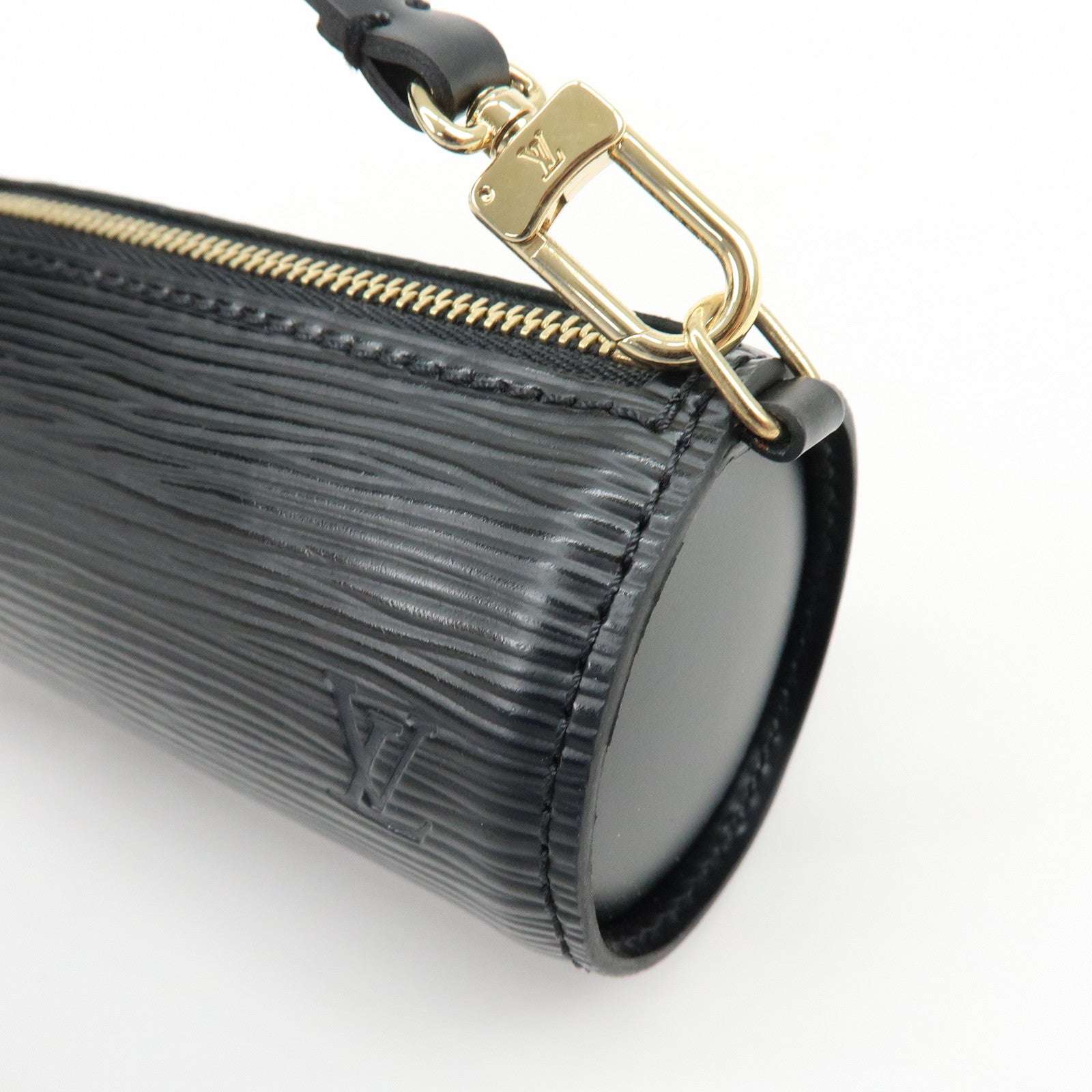 Louis Vuitton Epi Mini Pouch For Soufflot Hand Bag Noir Black