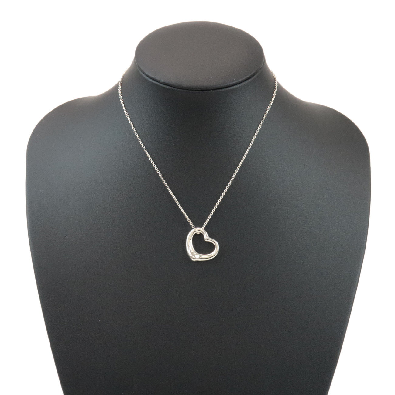 Tiffany & Co Open Heart Necklace 22MM SV925 Silver