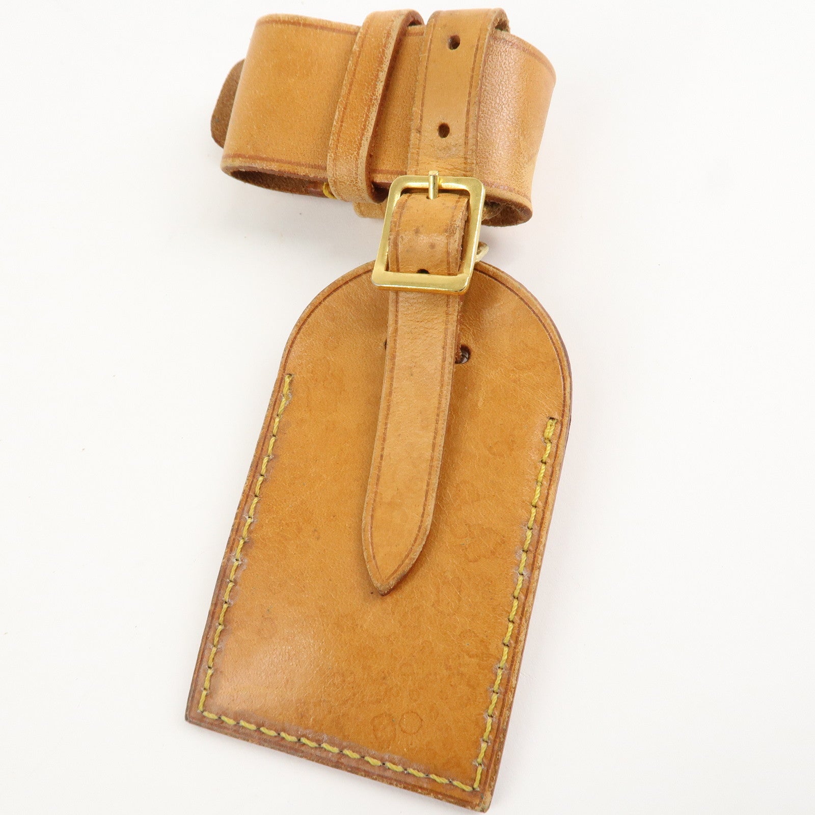 Louis Vuitton Set of 10 Leather Name Tag & Poignet Natural Used