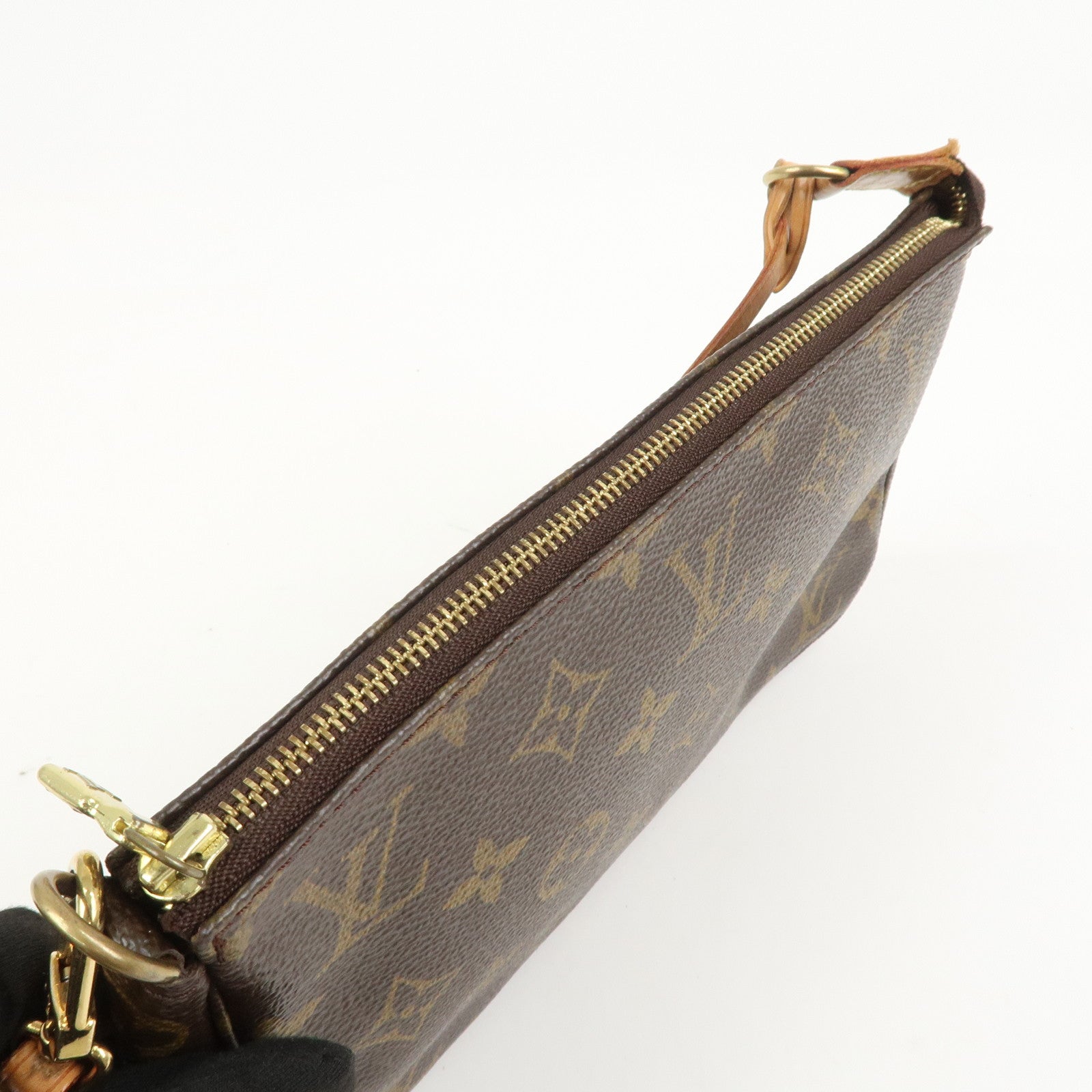 Louis Vuitton Monogram Pochette Accessoires Pouch Hand Bag M51980