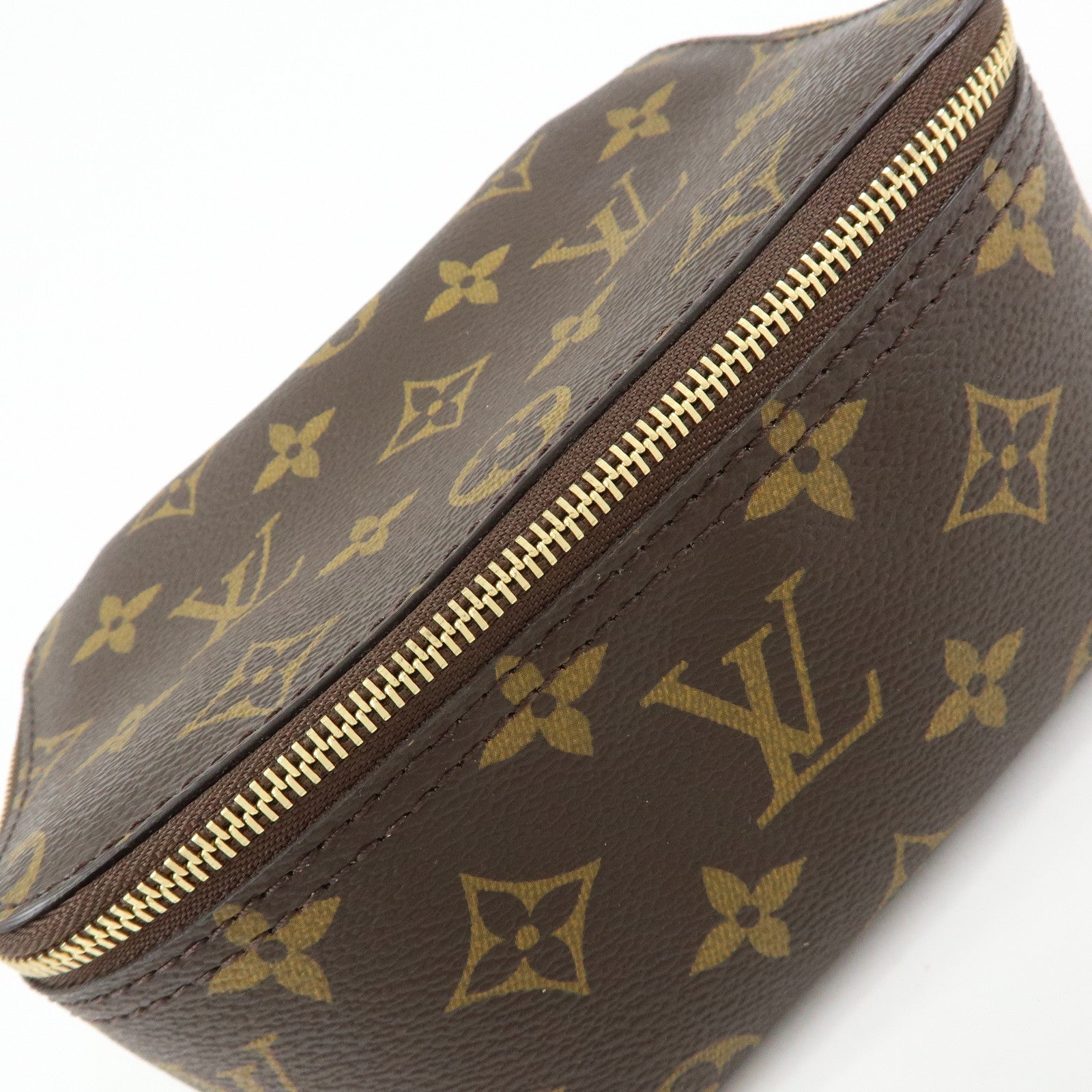 Louis Vuitton Monogram Cube de Rangement PM Pouch Brown M43688