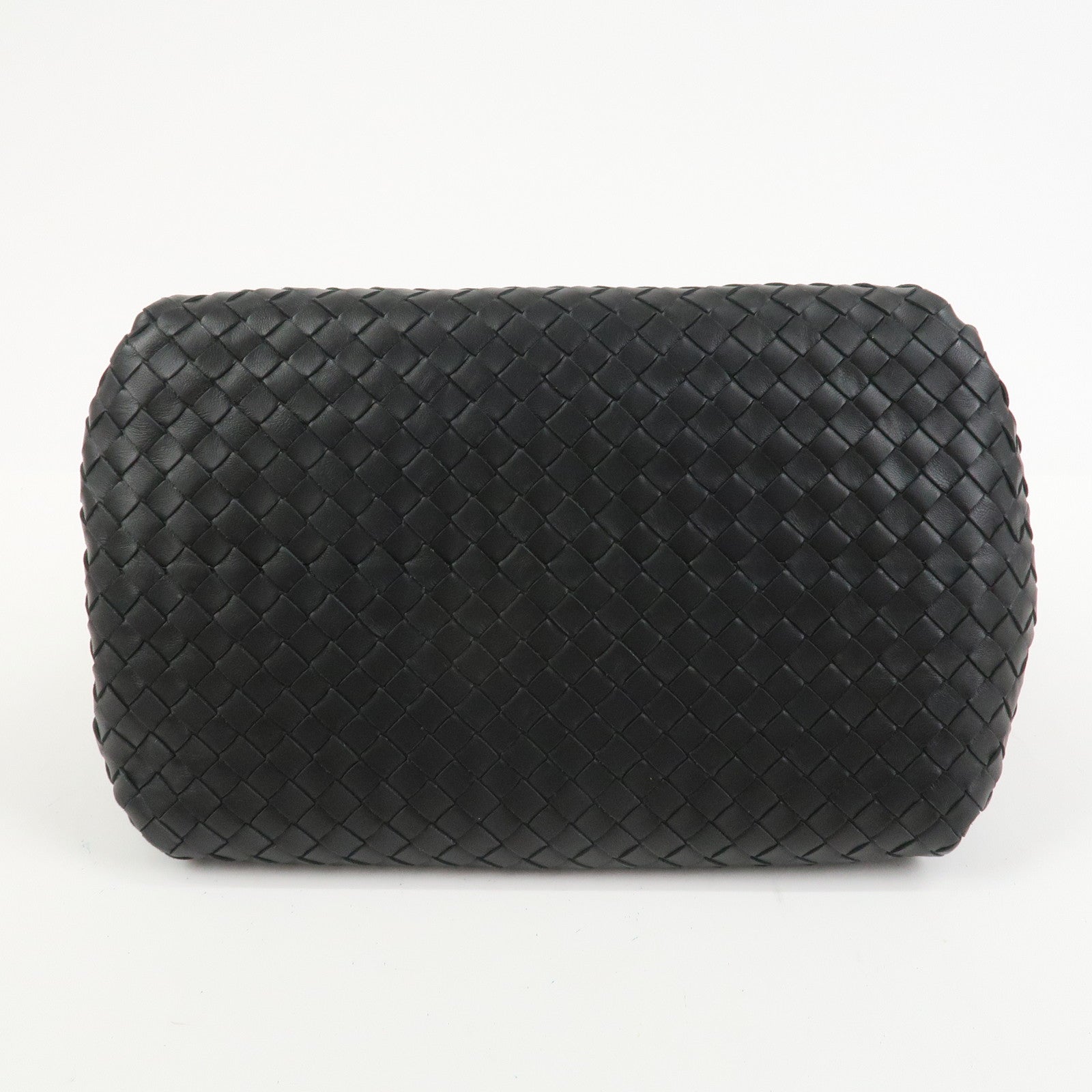 BOTTEGA VENETA Intrecciato Leather Tote Bag Hand Bag Black