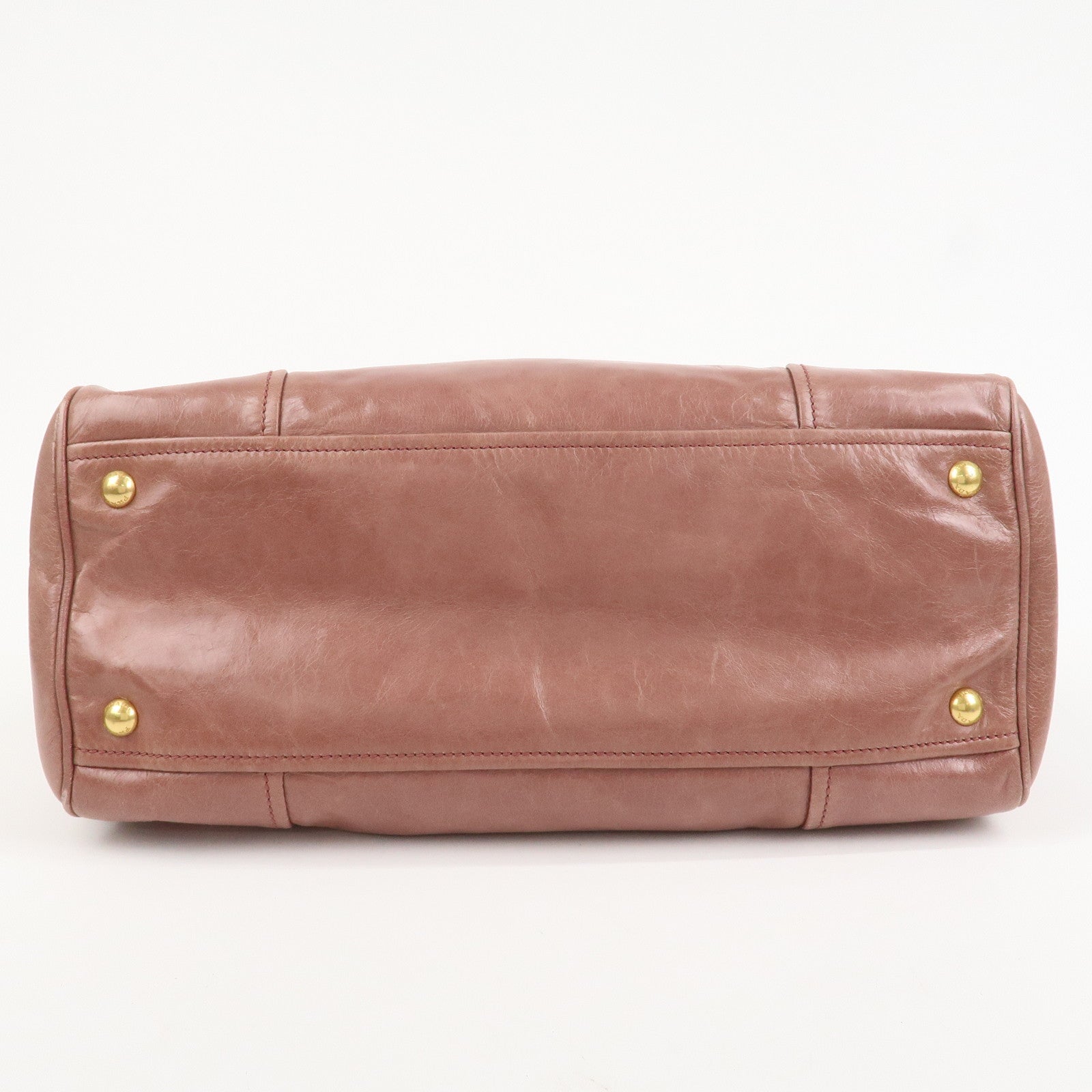 PRADA Leather 2Way Hand Bag Shoulder Bag Pink BN2324