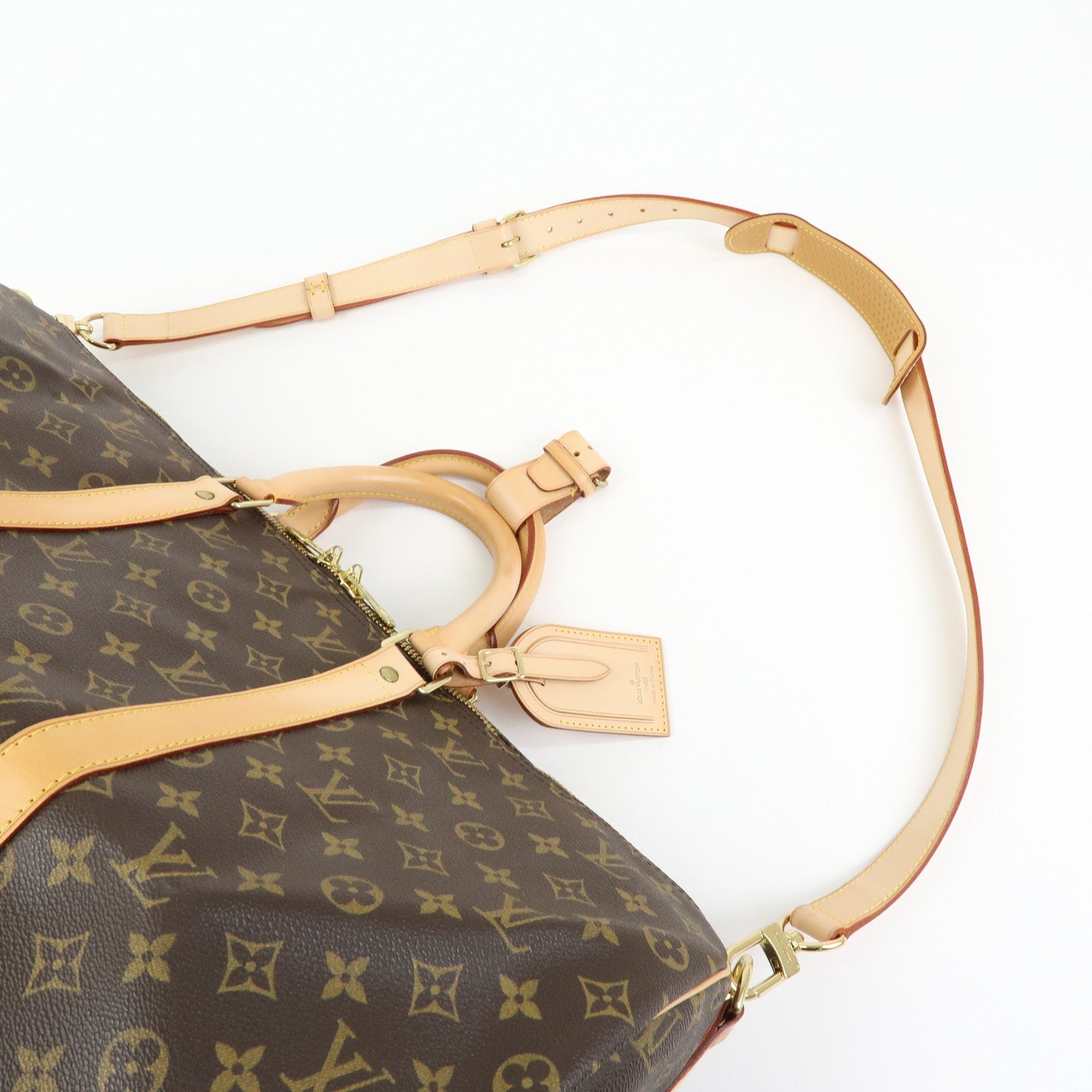 Louis Vuitton Monogram Keep All Bandouliere 50 Boston Bag M41416