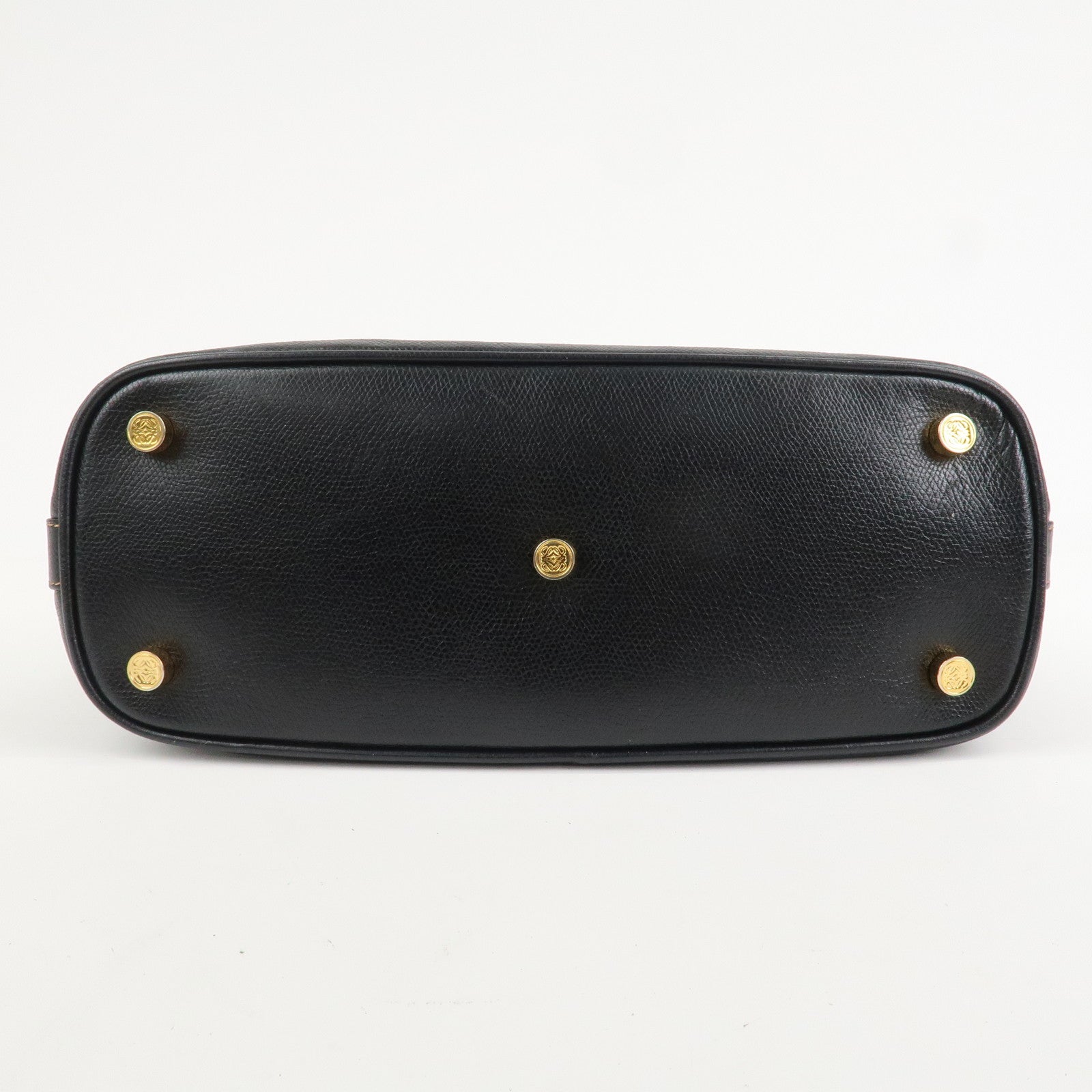 LOEWE Anagram Leather 2WAY Bag Shoulder bag Hand Bag Black