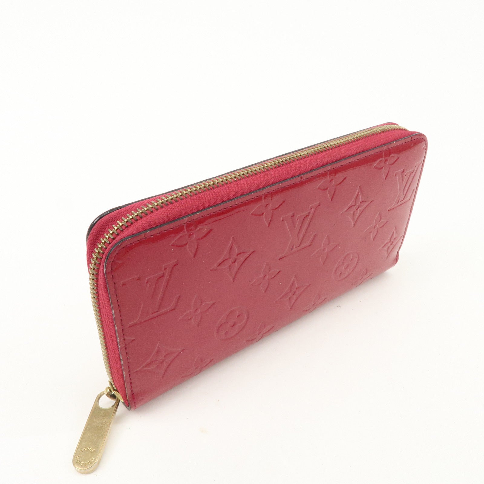 Louis Vuitton Monogram Vernis Round Zippy Wallet Rose Indien M91597 Used