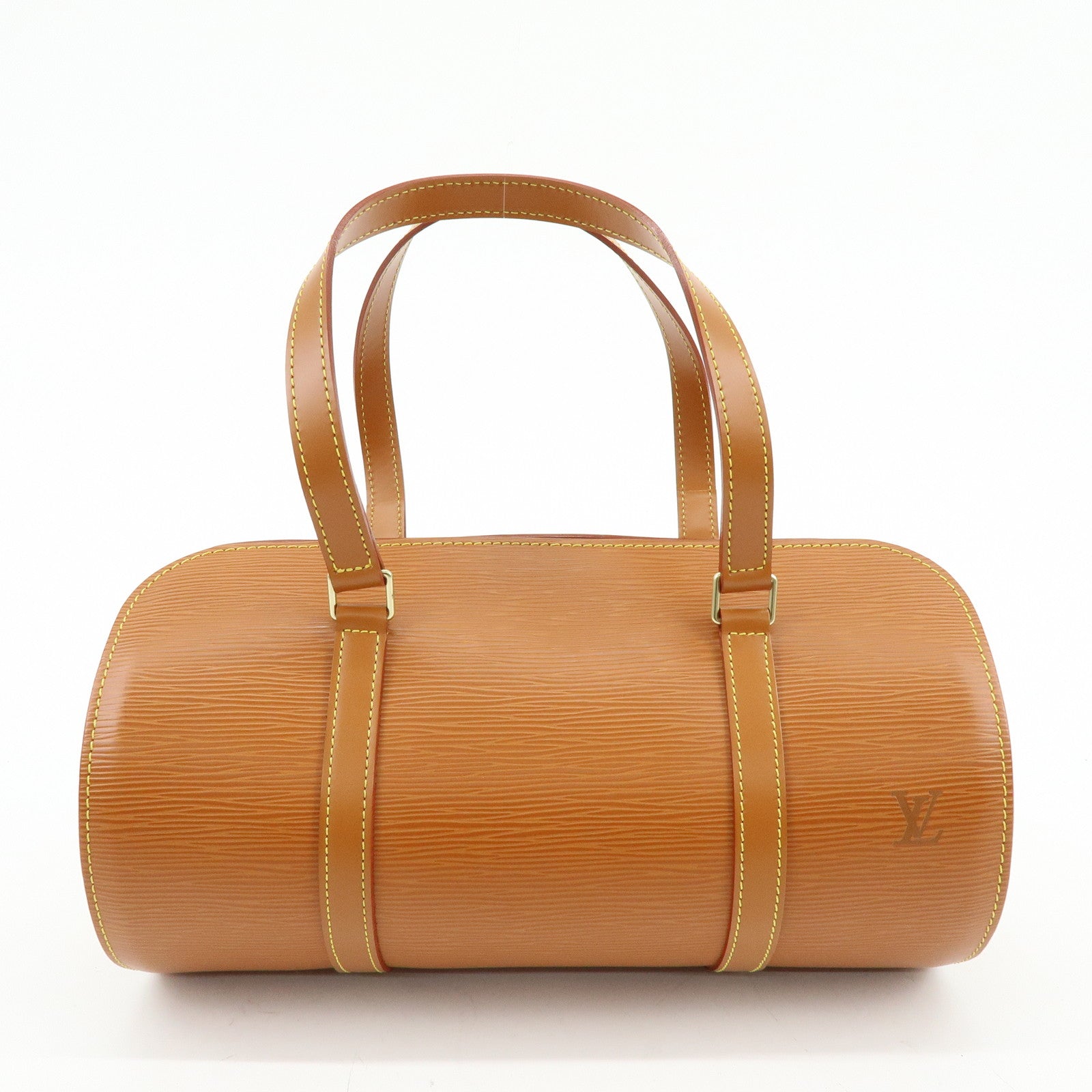 Louis Vuitton Epi Soufflot Hand Bag Shoulder Bag Zipang Gold M52228