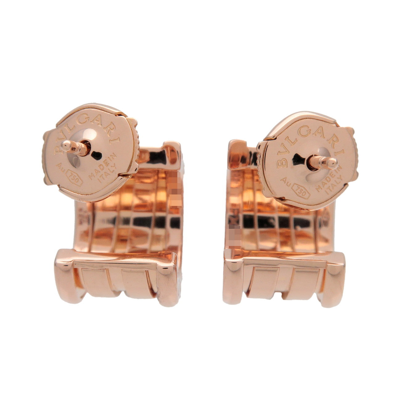 BVLGARI B-zero1 Hoop Earrings K18 750PG Rose Gold