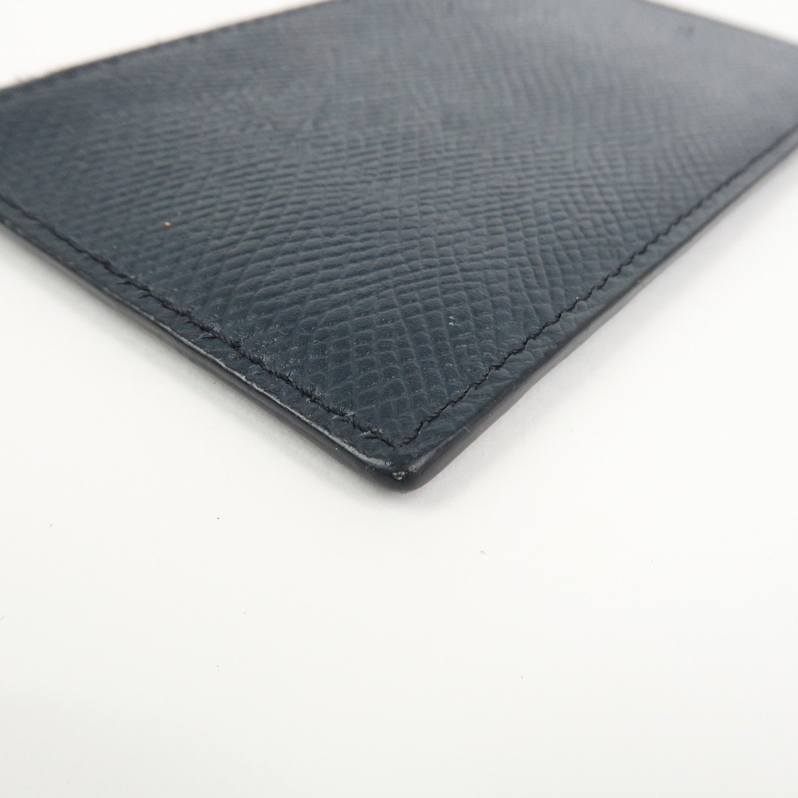 CELINE Logo Leather Card Case Card Holder FragmentツCase Dark Navy