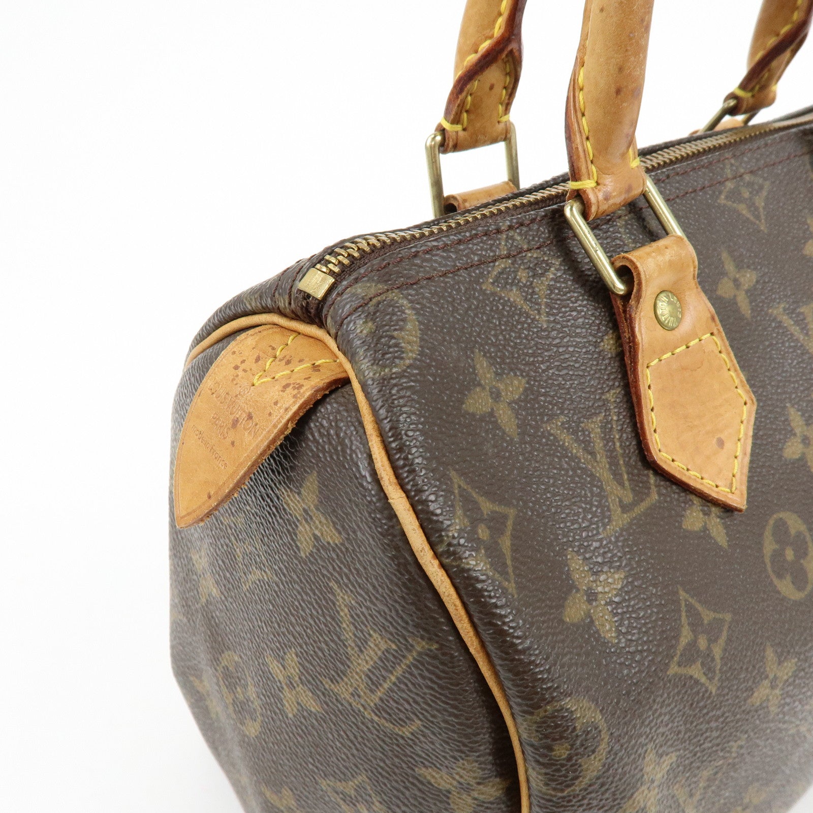 Louis Vuitton Monogram Speedy 25 Boston Bag Hand Bag Brown M41528