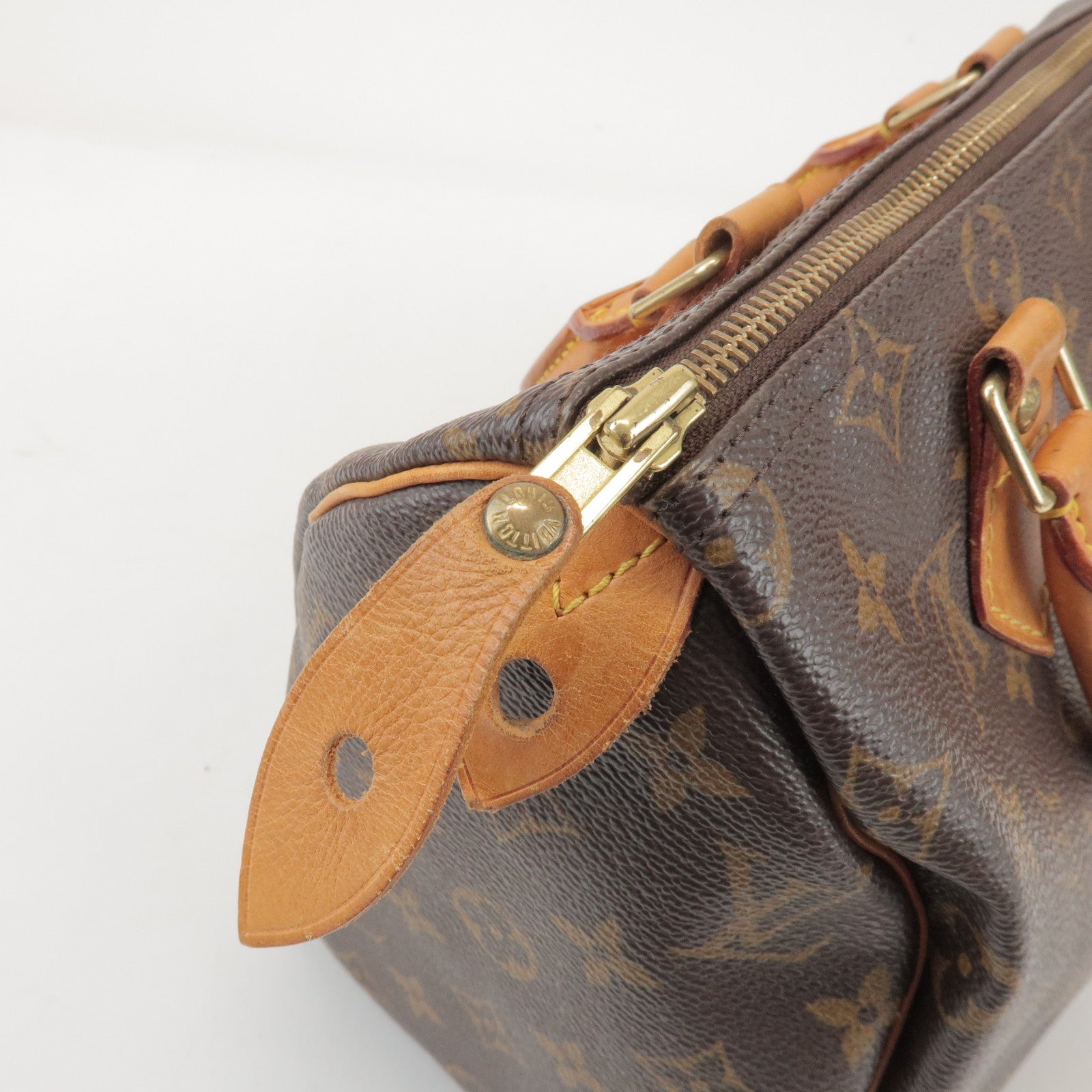 Louis Vuitton Monogram Speedy 25 Boston Bag Hand Bag Brown M41528