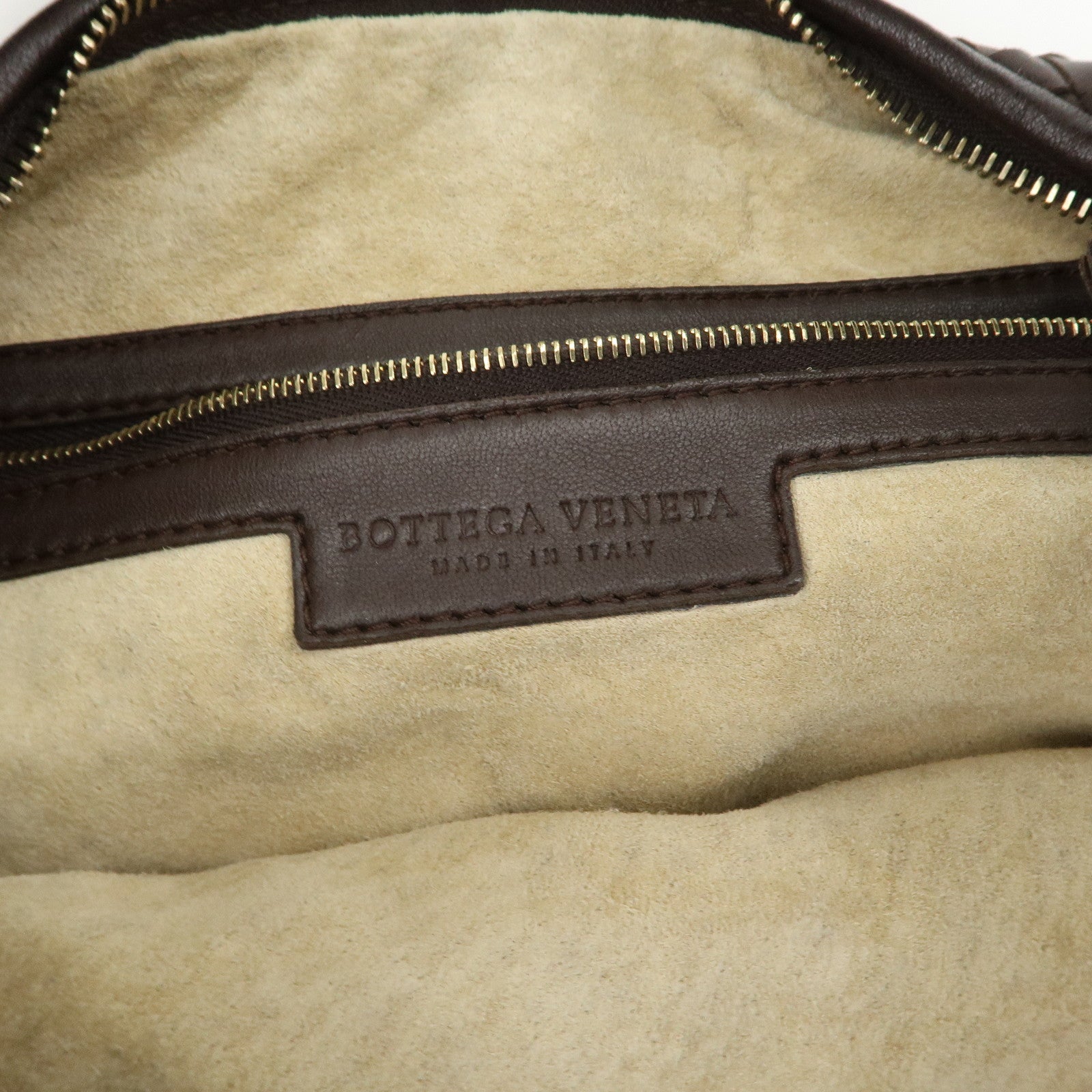 BOTTEGA VENETA Hobo Intrecciato Leather Shoulder Bag Hand Bag Brown